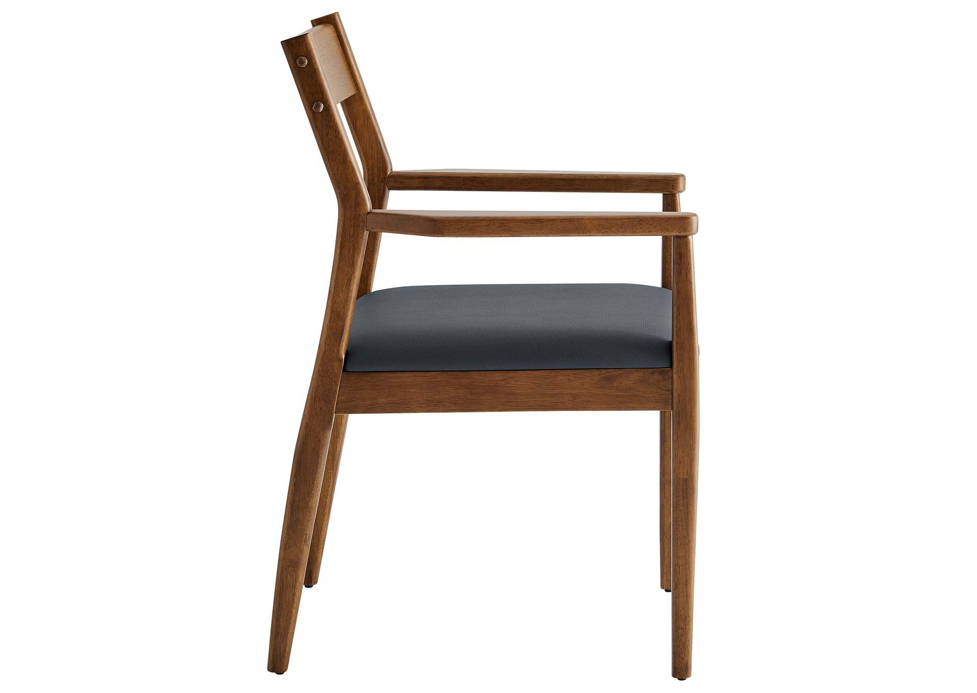 Solara Vegan Leather Wood Dining Armchairs Set Of 2 By Modway image 6