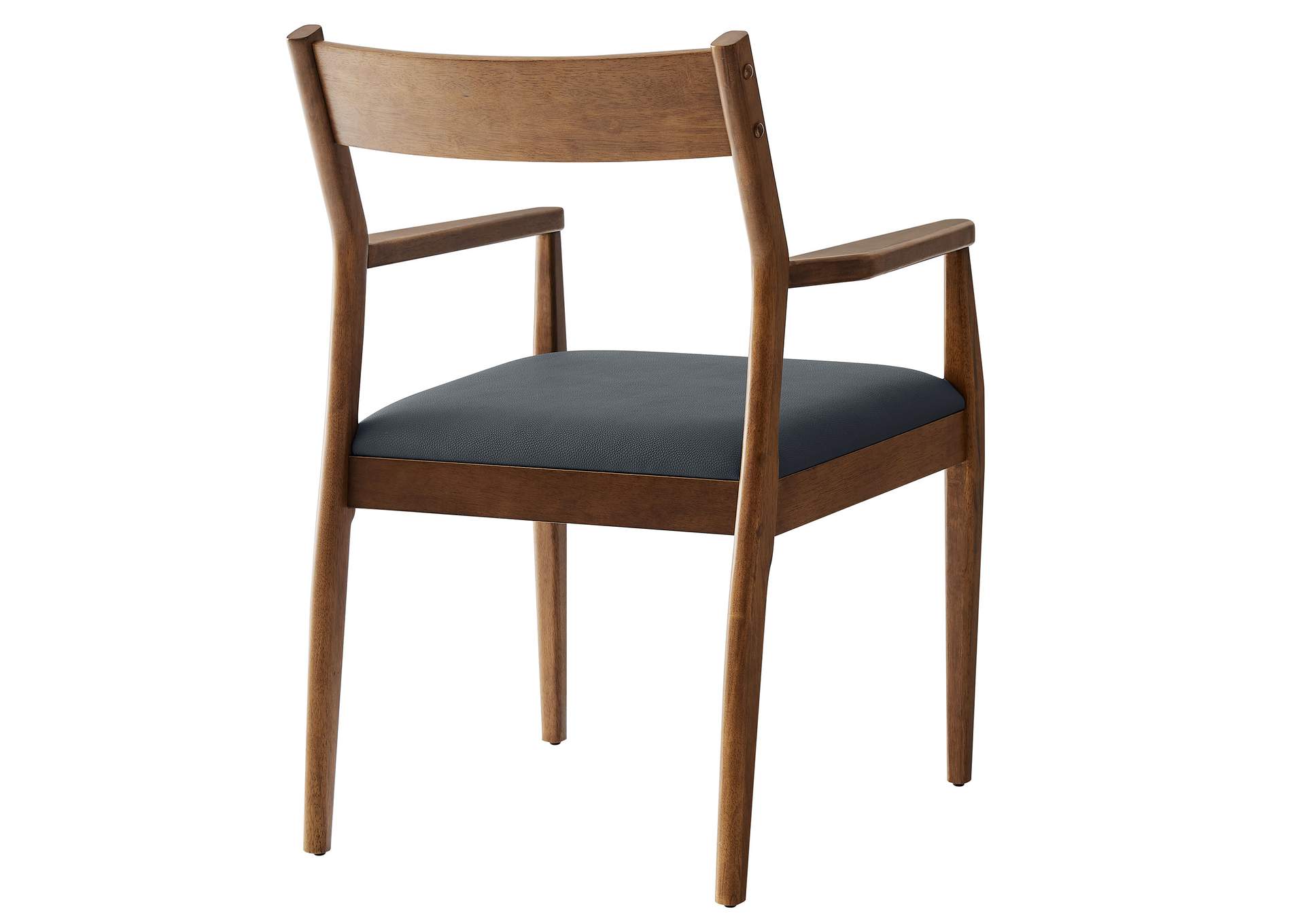 Solara Vegan Leather Wood Dining Armchairs Set Of 2 By Modway image 7