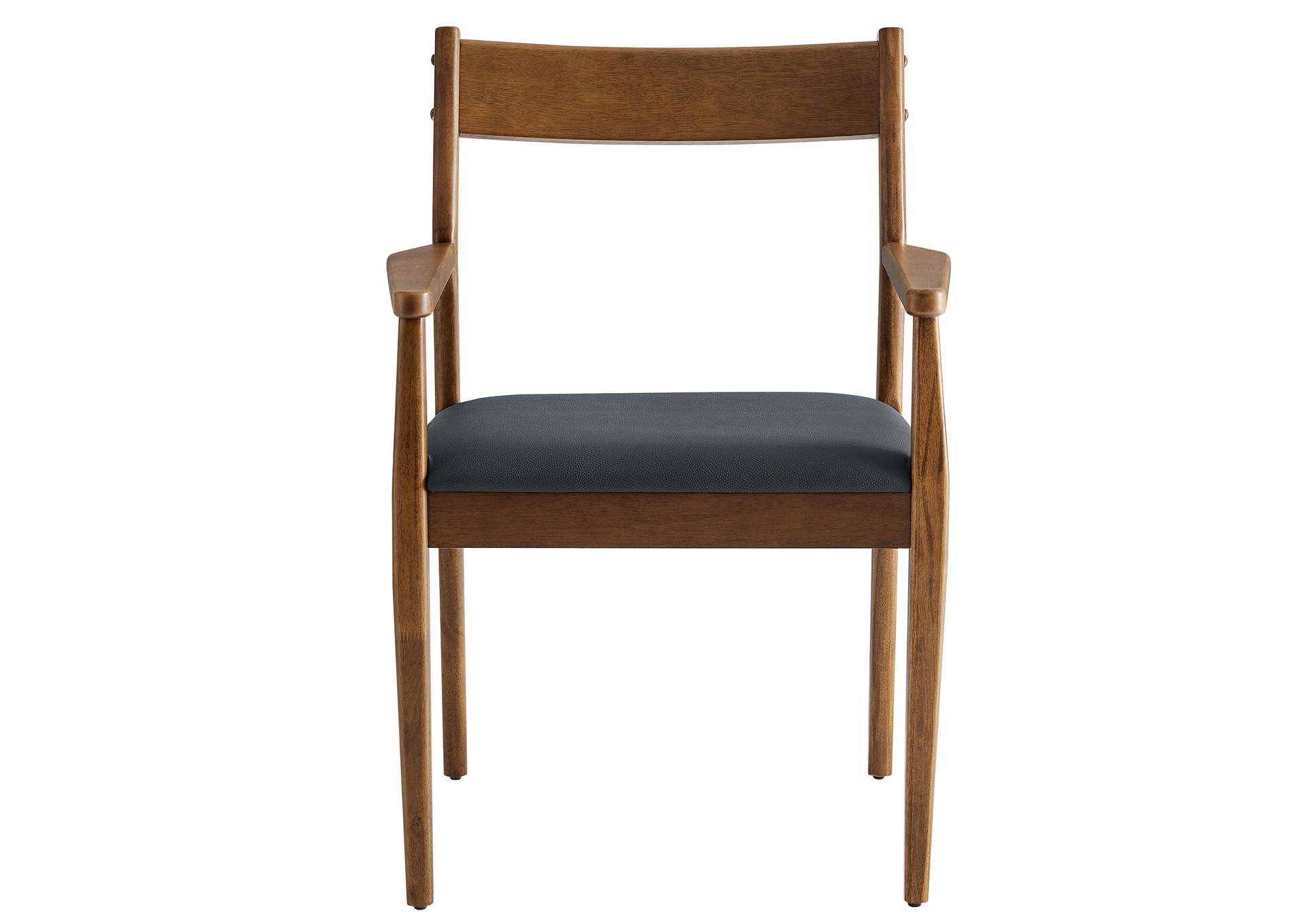 Solara Vegan Leather Wood Dining Armchairs Set Of 2 By Modway image 8