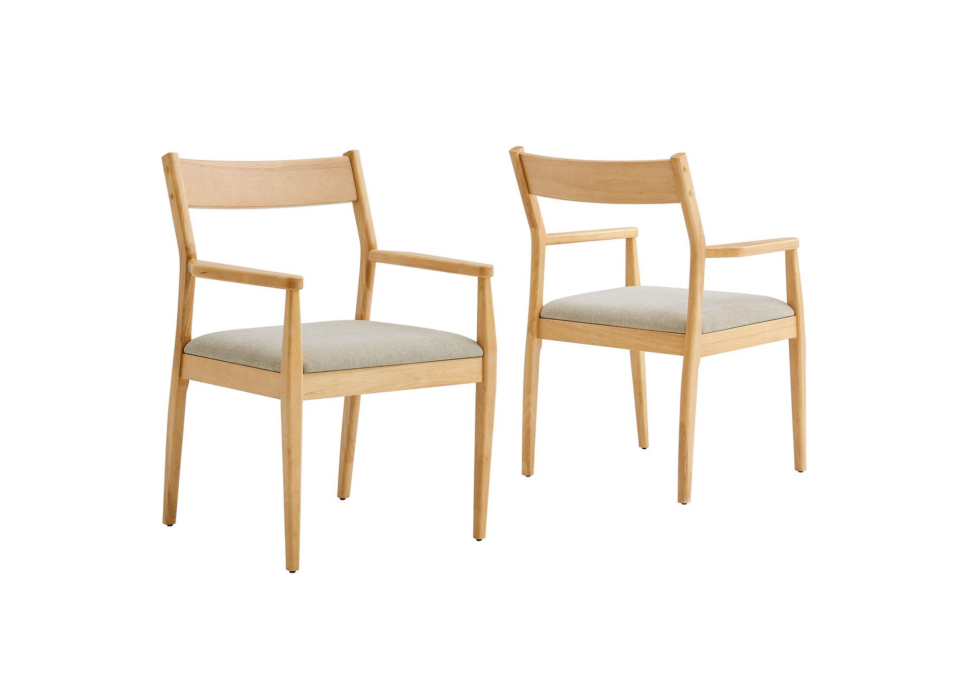 Solara Fabric Wood Dining Armchairs Set Of 2 By Modway image 1