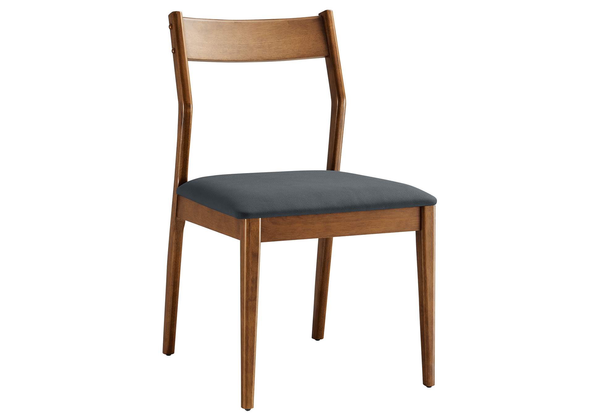 Solara Vegan Leather Wood Dining Side Chairs Set Of 2 By Modway image 5