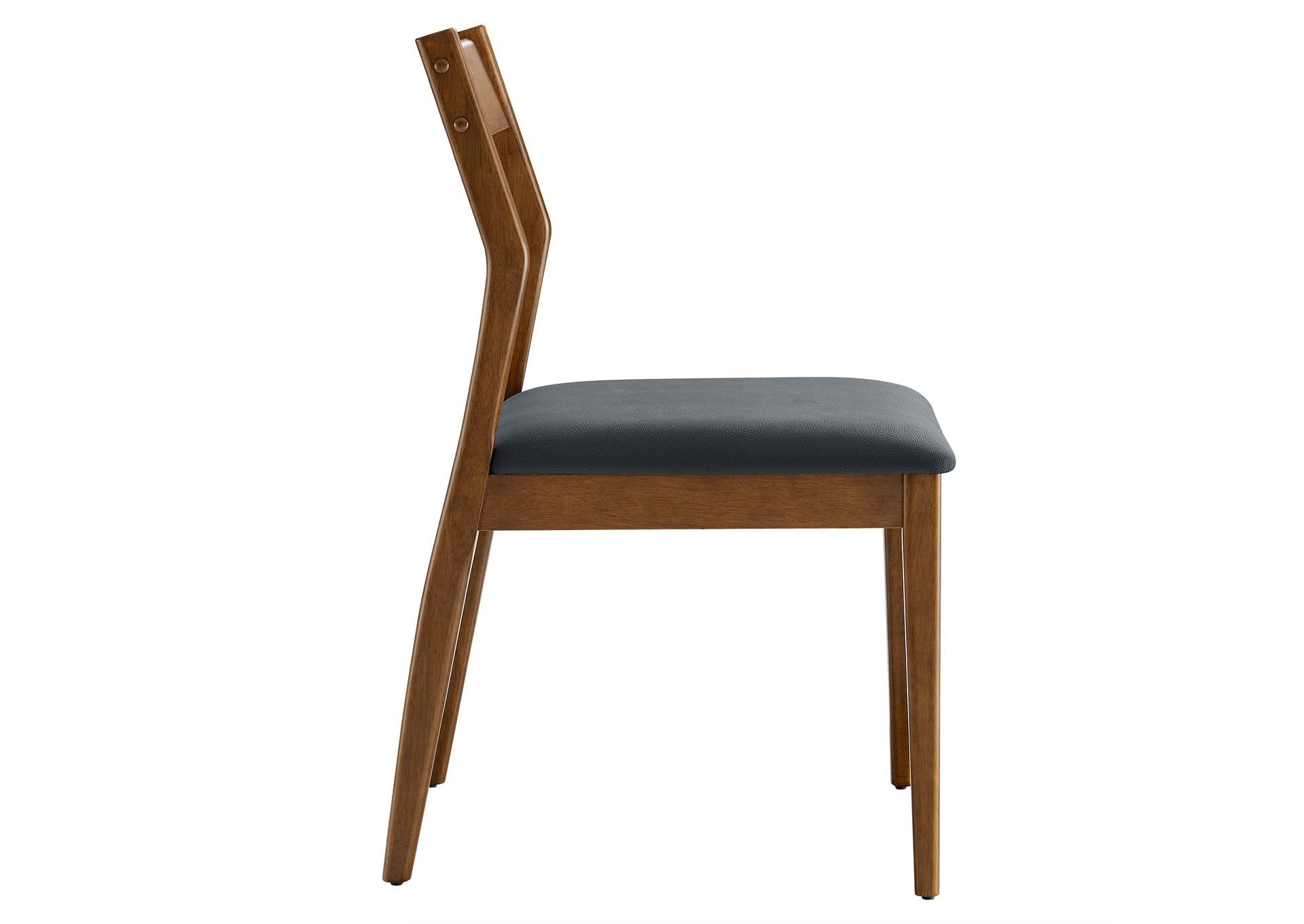 Solara Vegan Leather Wood Dining Side Chairs Set Of 2 By Modway image 6
