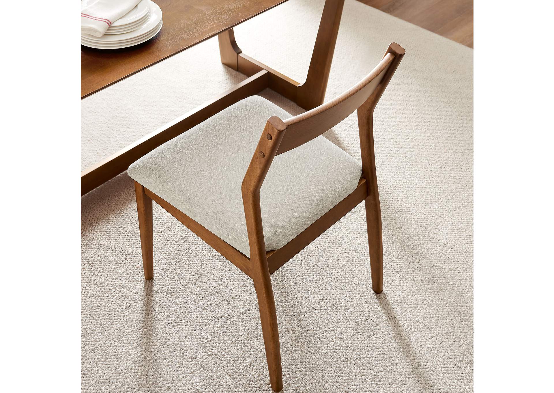 Solara Fabric Wood Dining Side Chairs Set Of 2 By Modway image 11