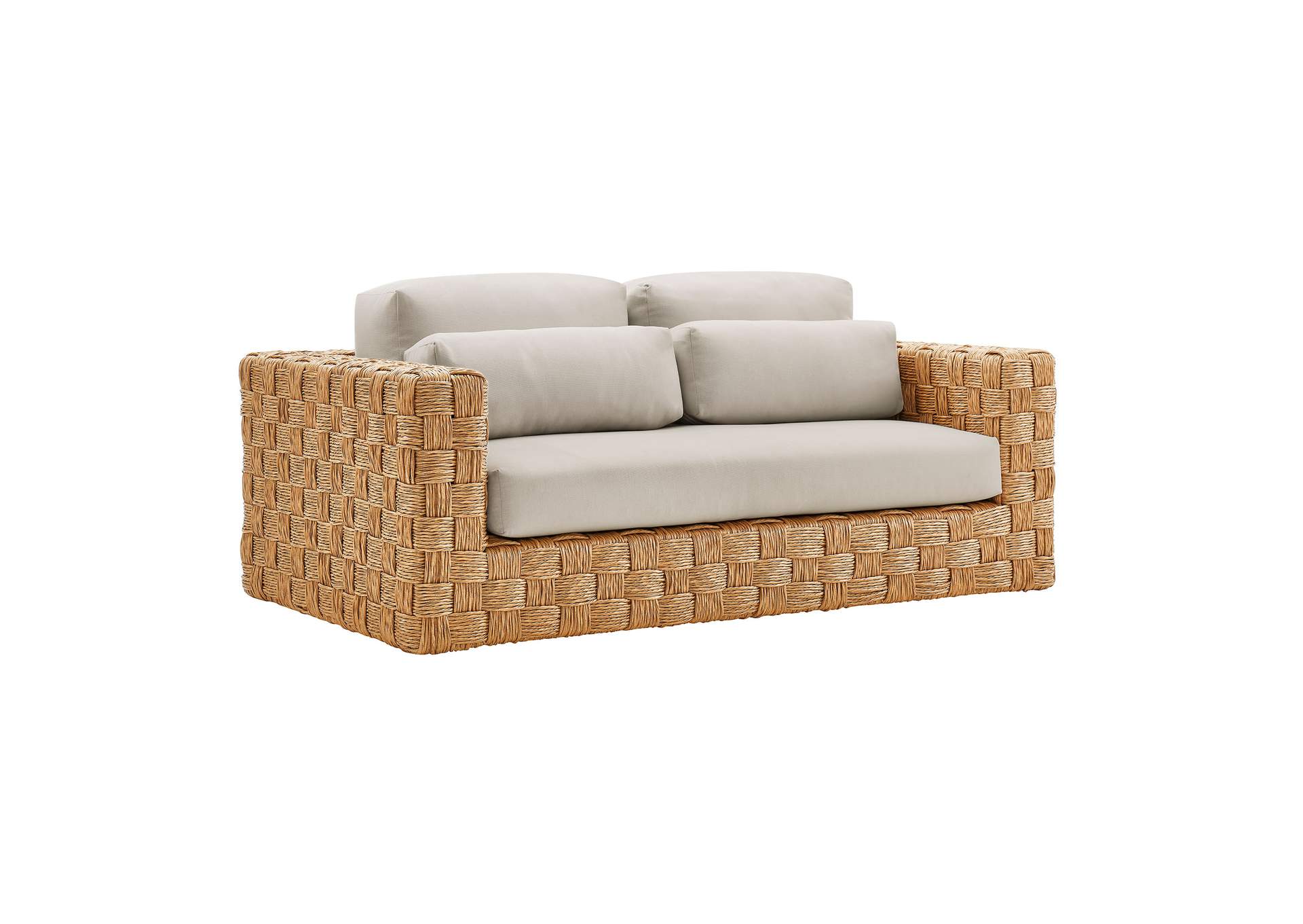 Thames Outdoor Patio Wicker Outdoor Patio Rattan Loveseat By Modway image 1