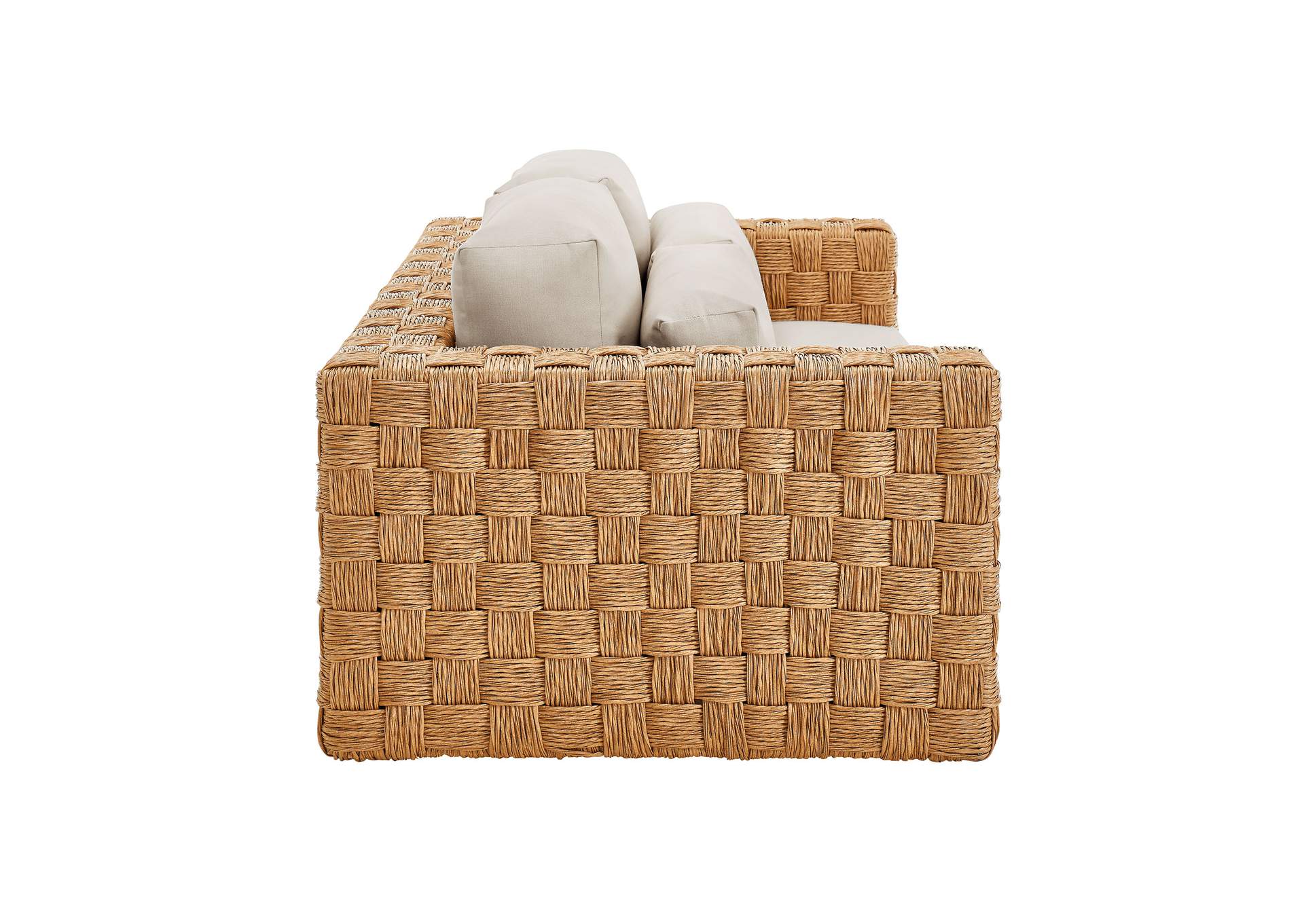Thames Outdoor Patio Wicker Outdoor Patio Rattan Loveseat By Modway image 5