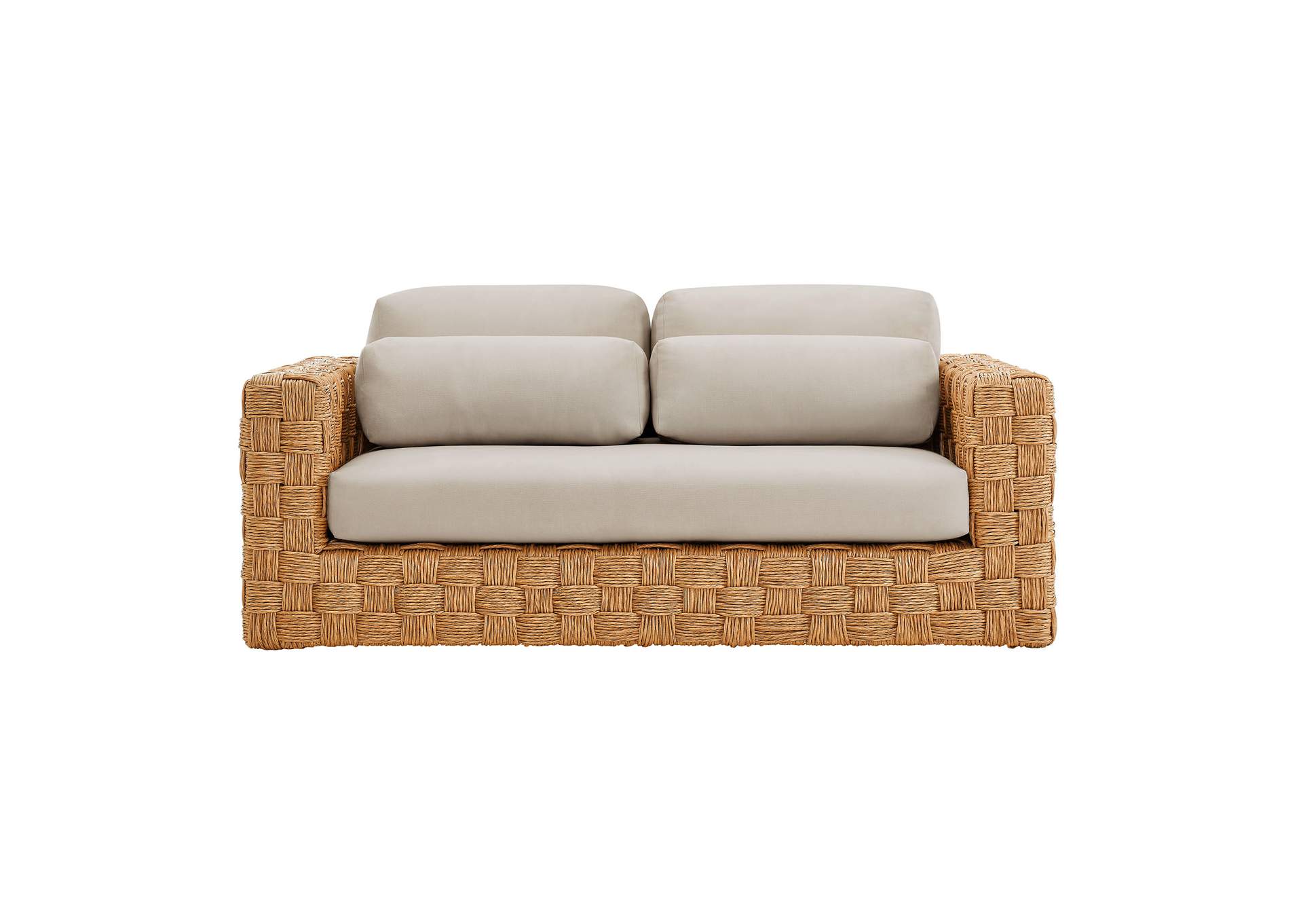 Thames Outdoor Patio Wicker Outdoor Patio Rattan Loveseat By Modway image 7