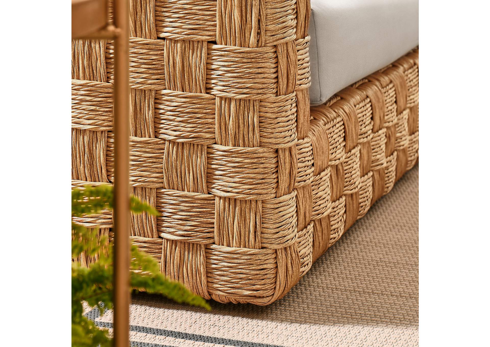 Thames Outdoor Patio Wicker Outdoor Patio Rattan Loveseat By Modway image 10
