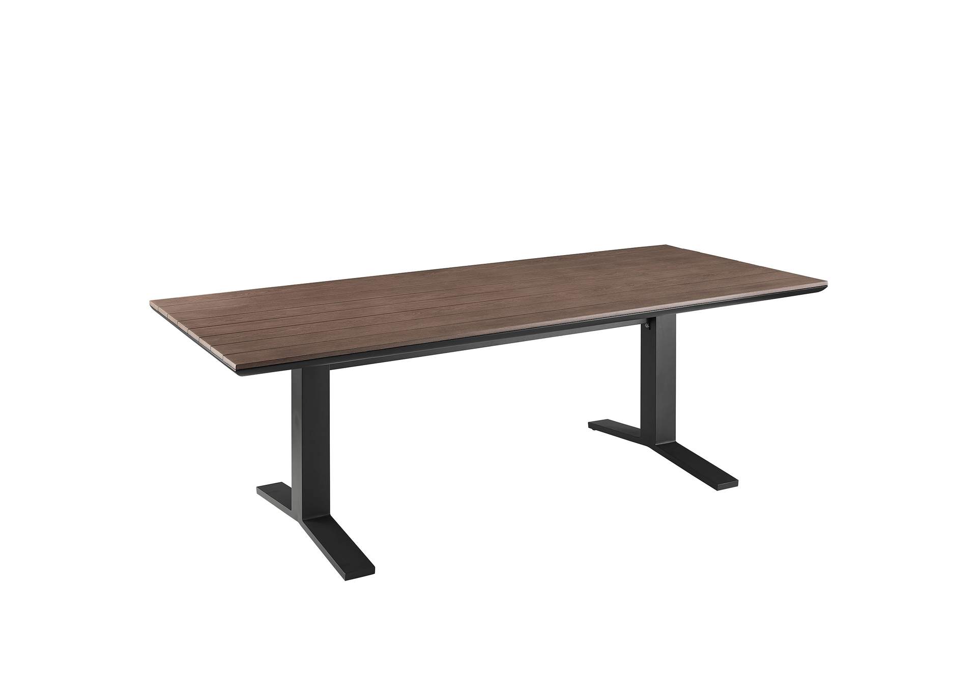 Gavelston 91" Outdoor Patio Aluminum Dining Table By Modway image 1