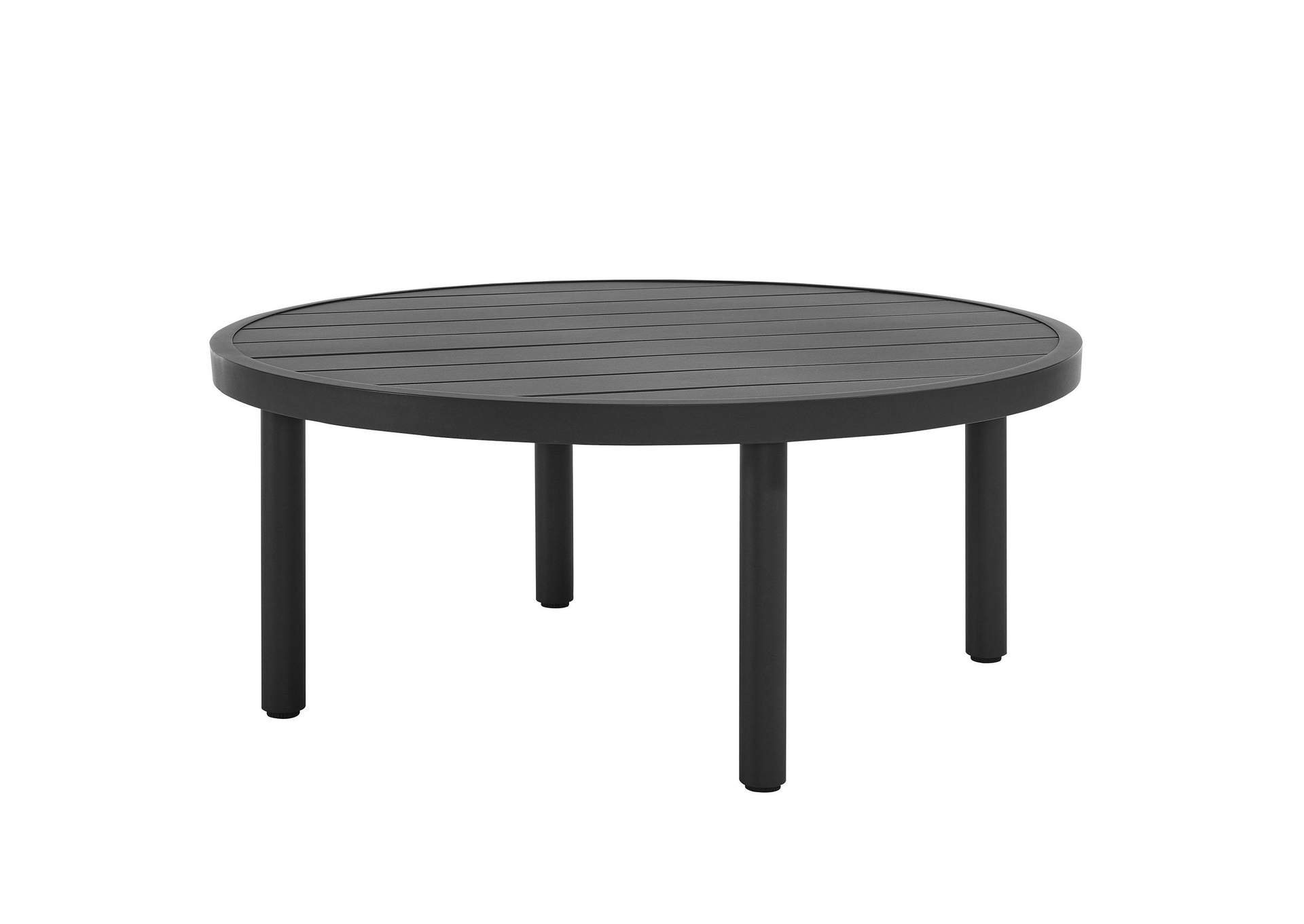 Terrace 35" Outdoor Patio Aluminum Round Coffee Table By Modway image 1