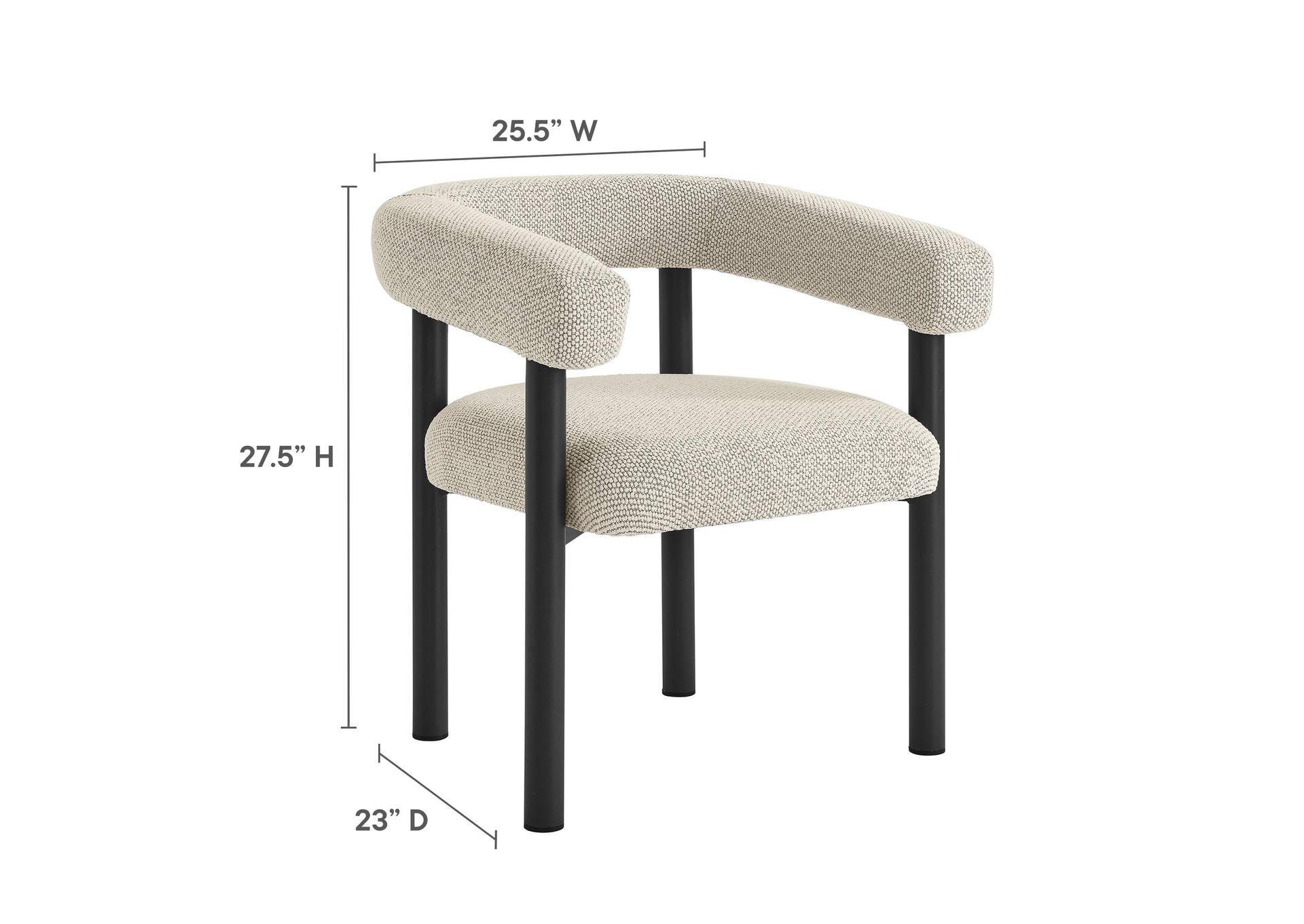 Nautica Outdoor Patio Aluminum Dining Armchairs Set Of 2 By Modway image 3