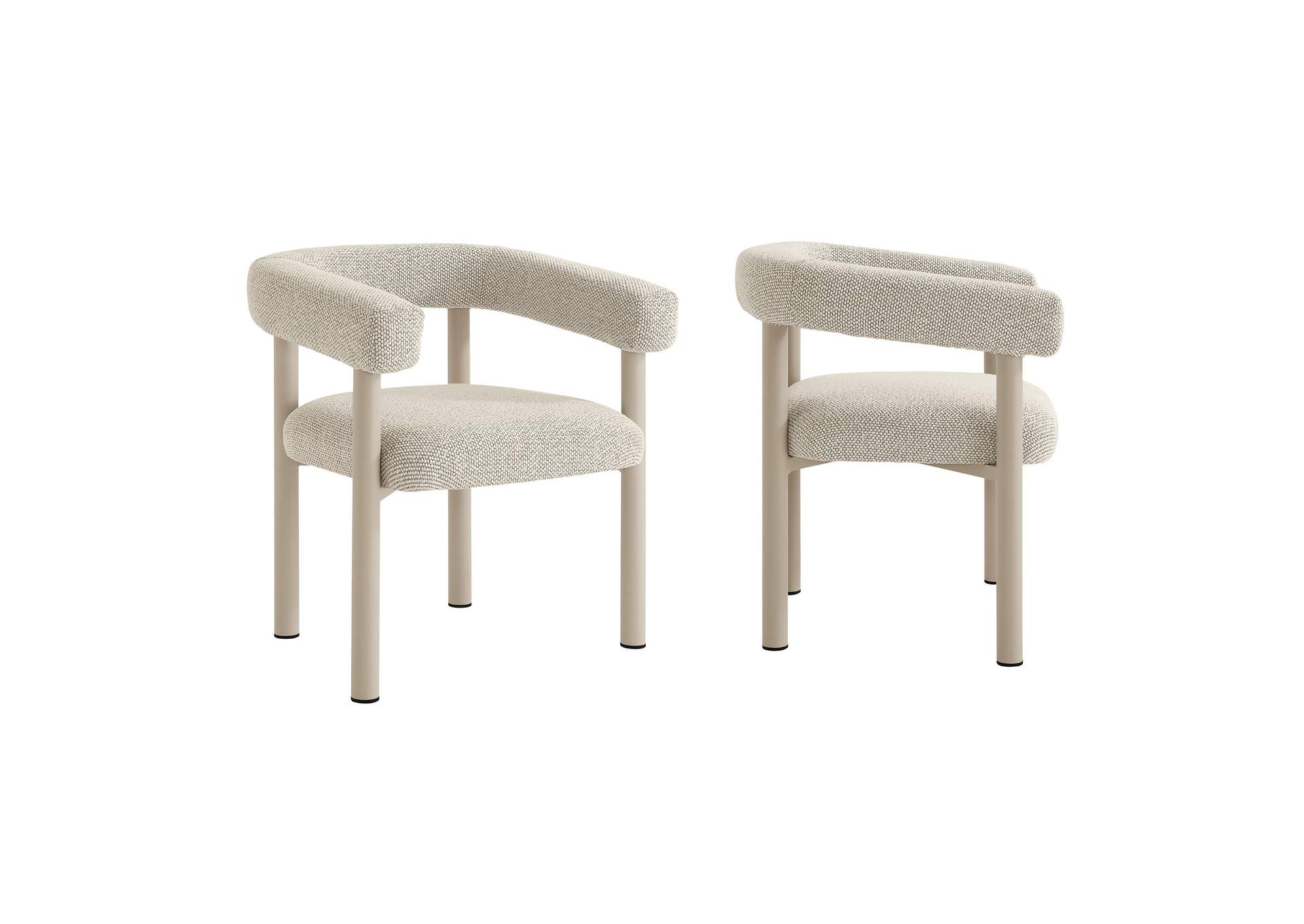 Nautica Outdoor Patio Aluminum Dining Armchairs Set Of 2 By Modway image 1