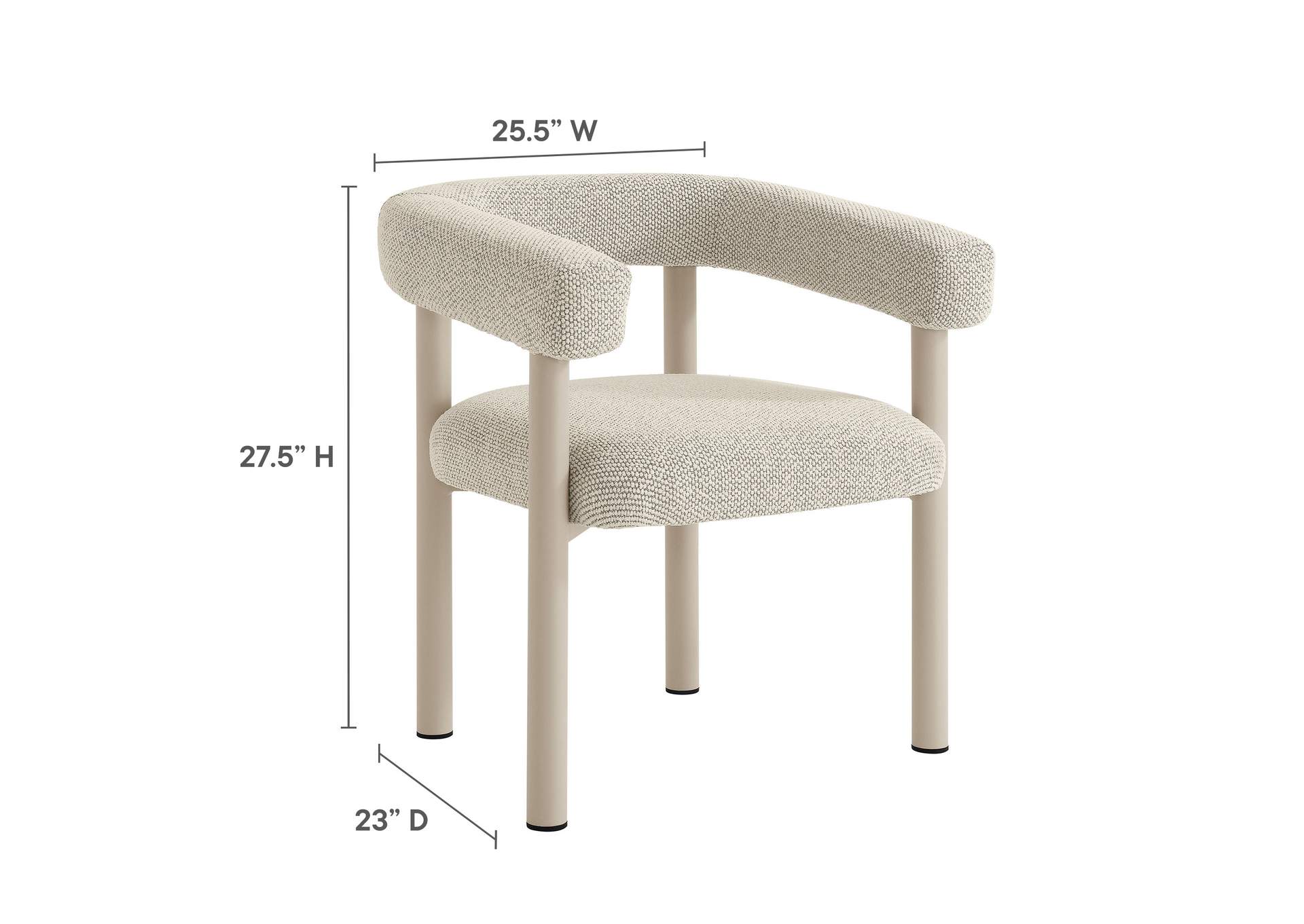 Nautica Outdoor Patio Aluminum Dining Armchairs Set Of 2 By Modway image 4