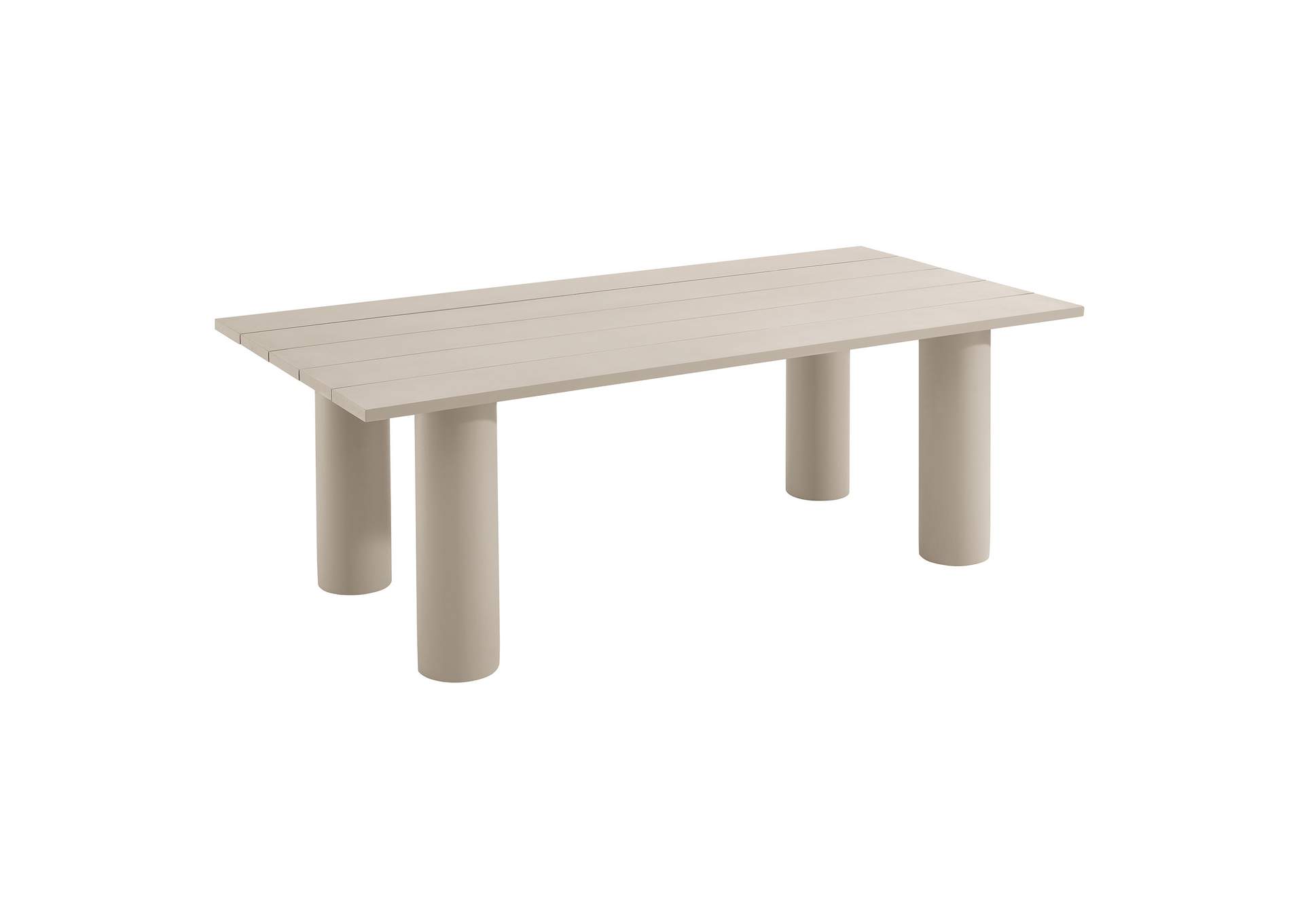 Nautica Outdoor Patio 87" Rectangular Aluminum Dining Table By Modway image 1