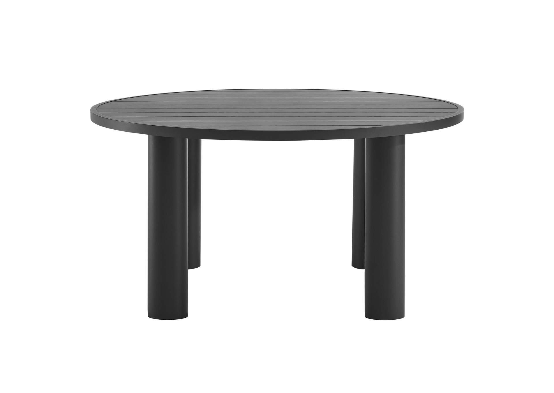 Nautica Outdoor Patio 60" Round Aluminum Dining Table By Modway image 1