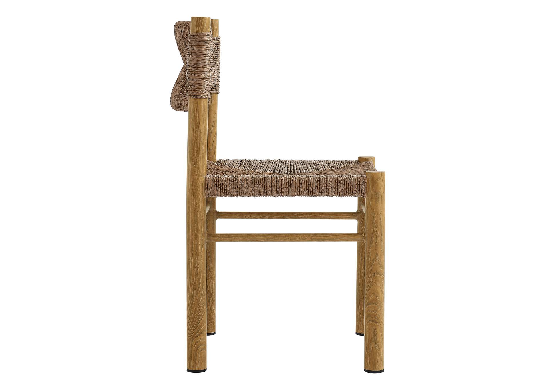 Parkland Outdoor Patio Rattan And Aluminum Dining Side Chairs Set Of 2 By Modway image 6