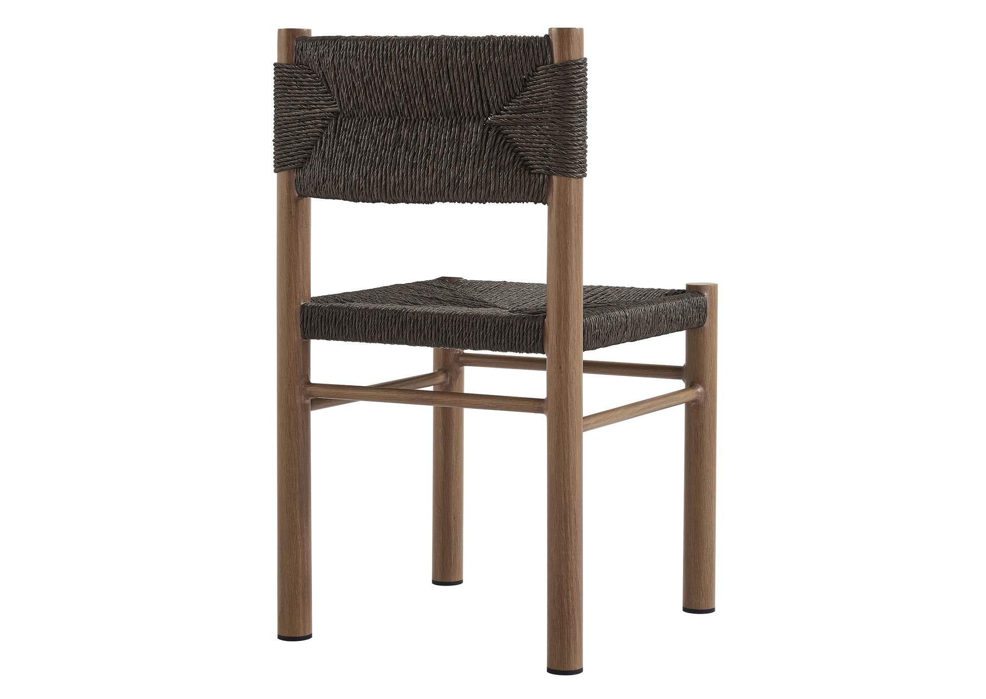 Parkland Outdoor Patio Rattan And Aluminum Dining Side Chairs Set Of 2 By Modway image 7