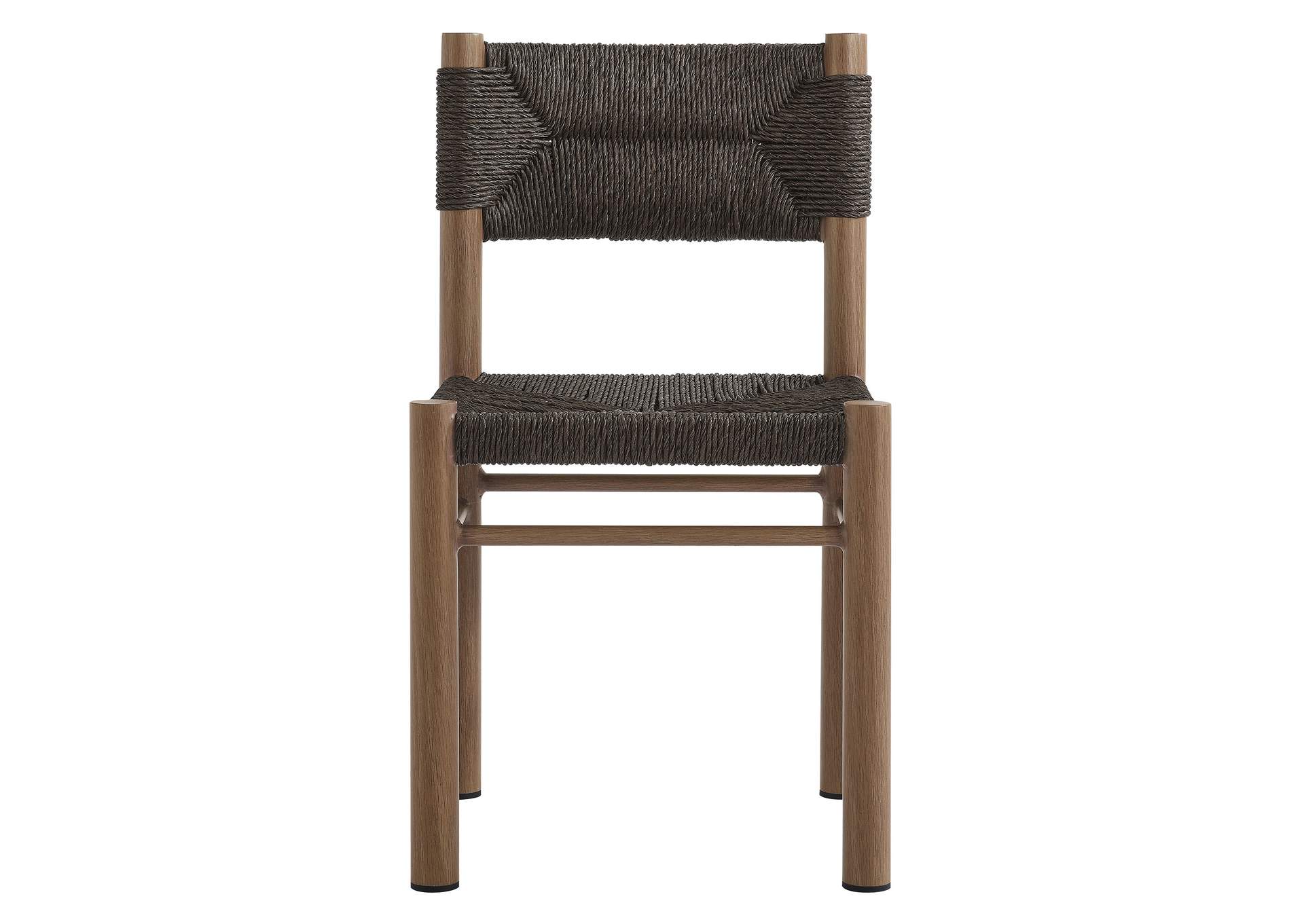 Parkland Outdoor Patio Rattan And Aluminum Dining Side Chairs Set Of 2 By Modway image 8