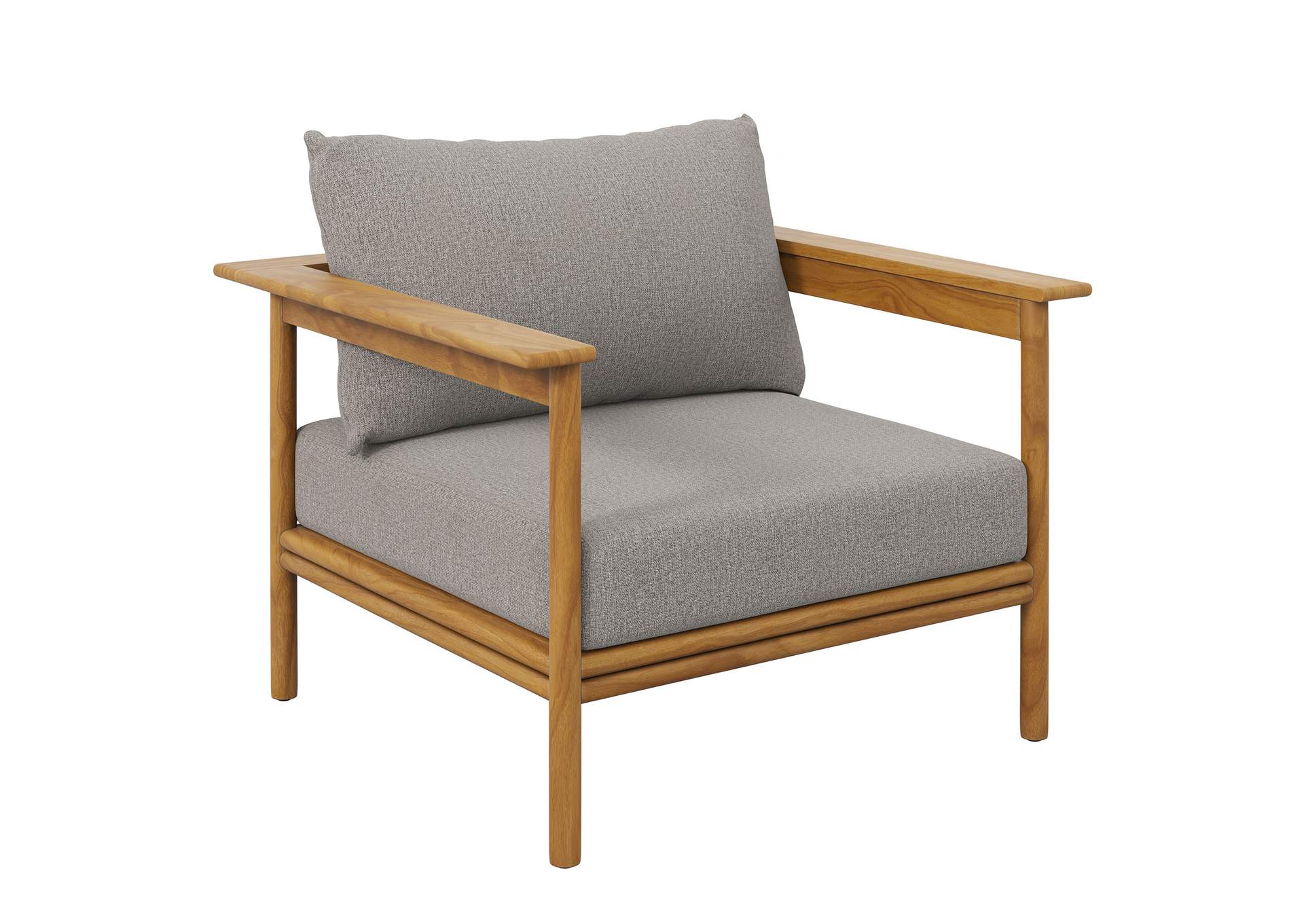 Wren Outdoor Patio Teak Wood Armchair By Modway image 1