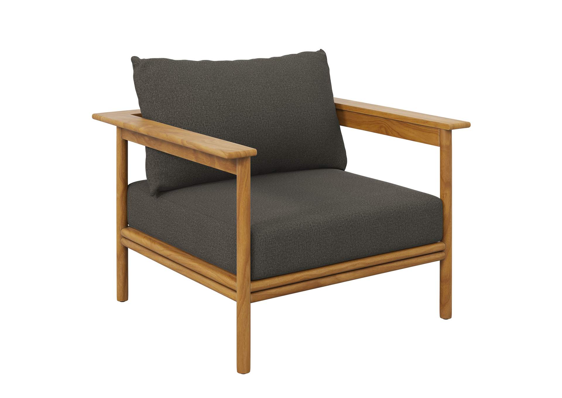 Wren Outdoor Patio Teak Wood Armchair By Modway image 1