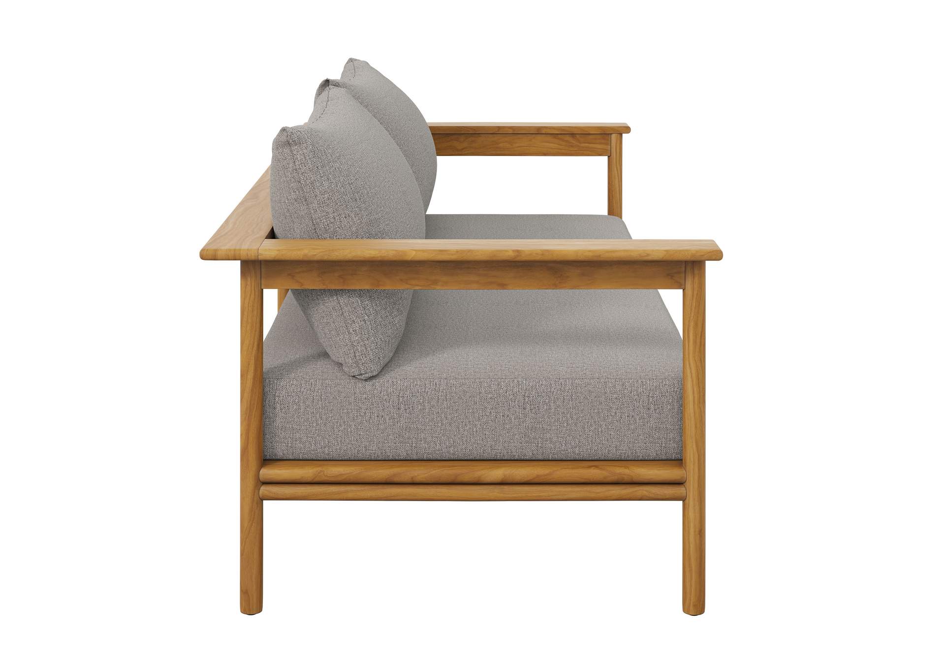 Wren Outdoor Patio Teak Wood Sofa By Modway image 5