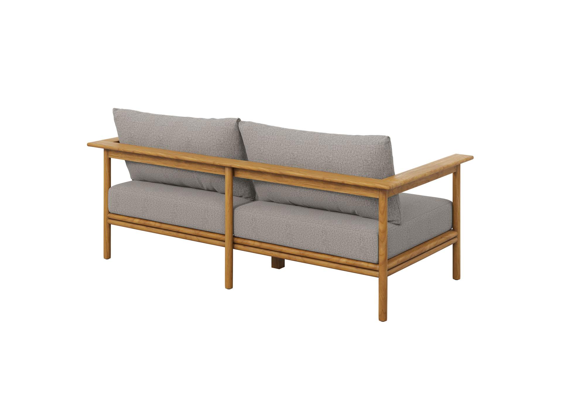 Wren Outdoor Patio Teak Wood Sofa By Modway image 6