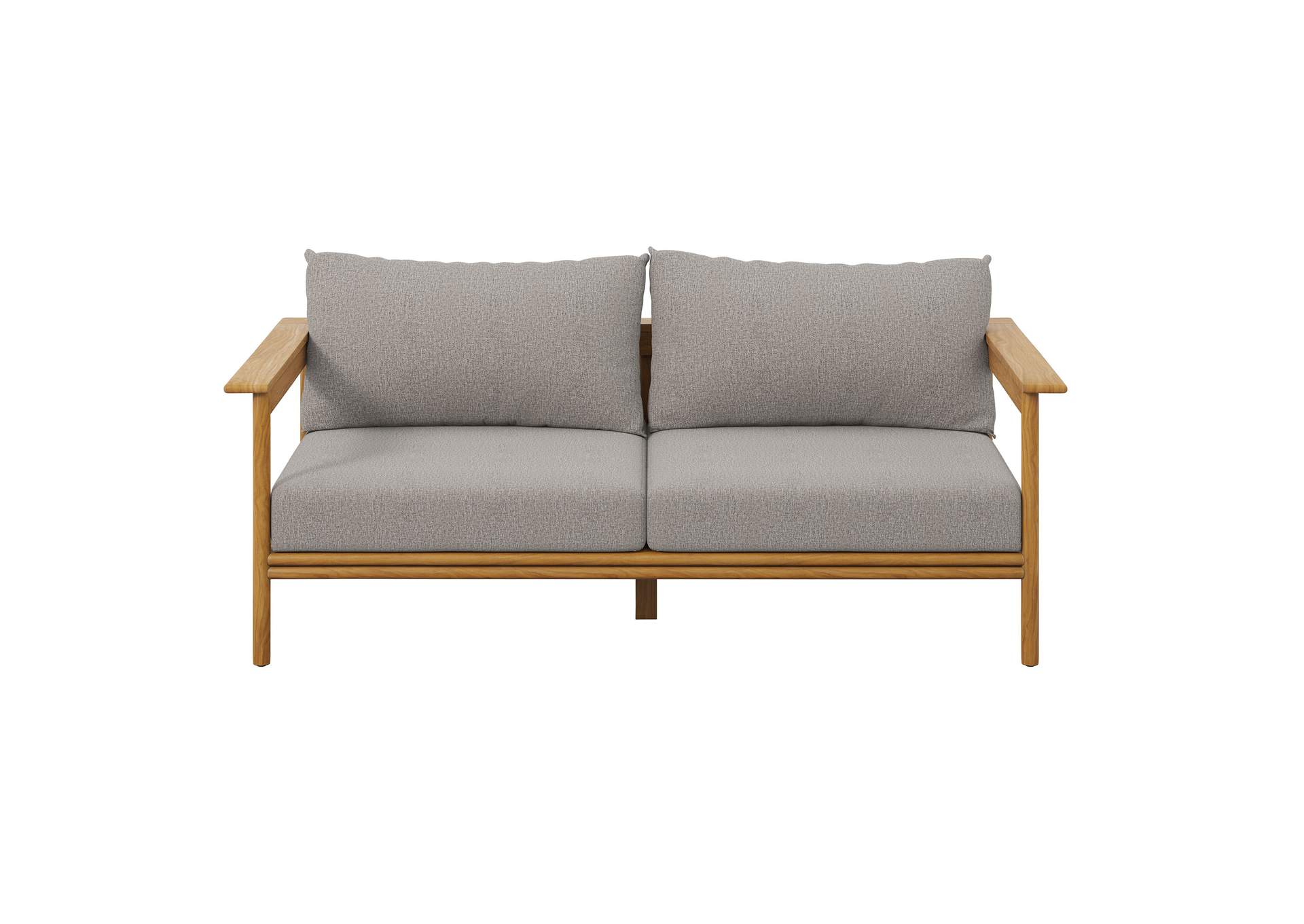Wren Outdoor Patio Teak Wood Sofa By Modway image 7