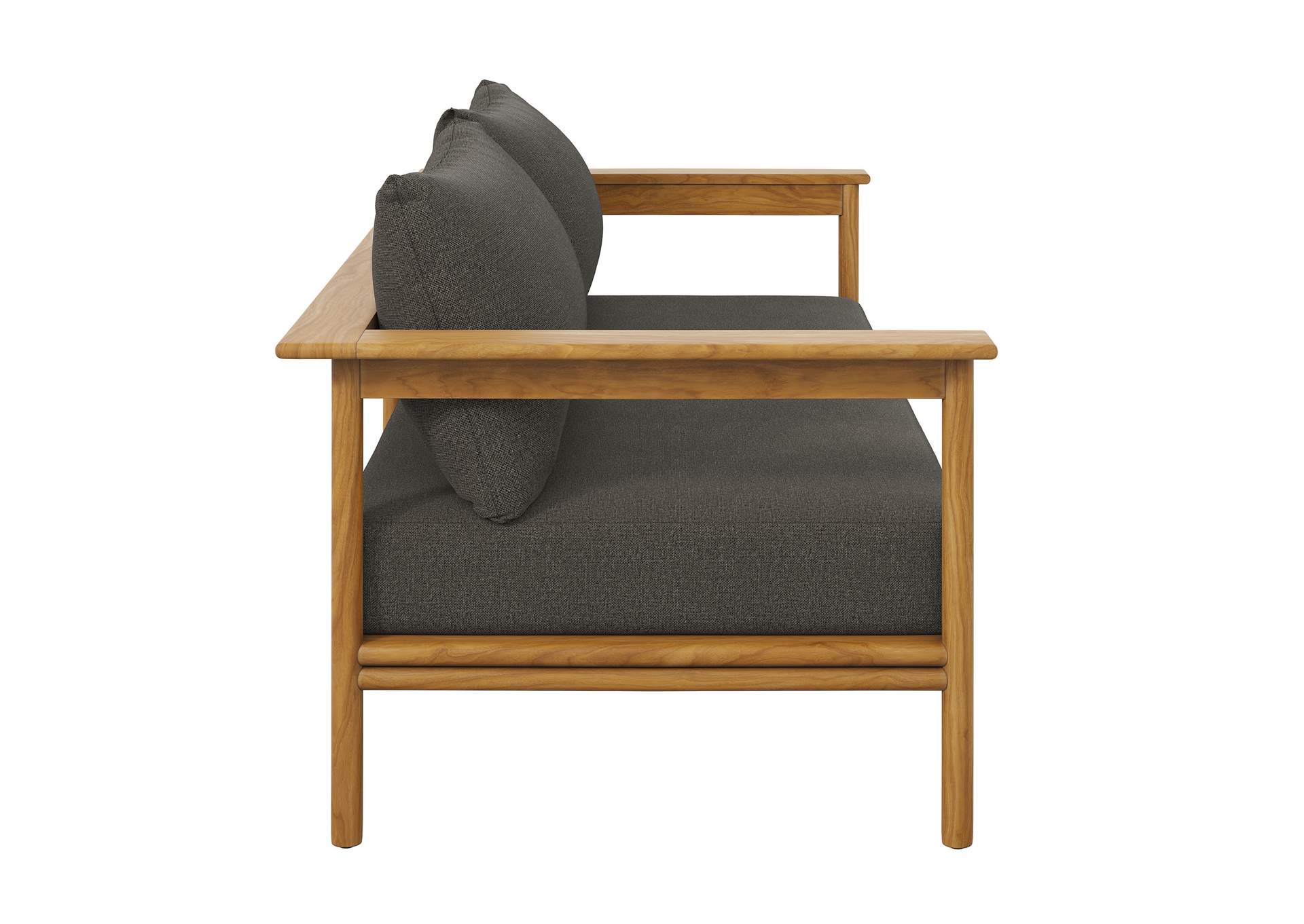 Wren Outdoor Patio Teak Wood Sofa By Modway image 5