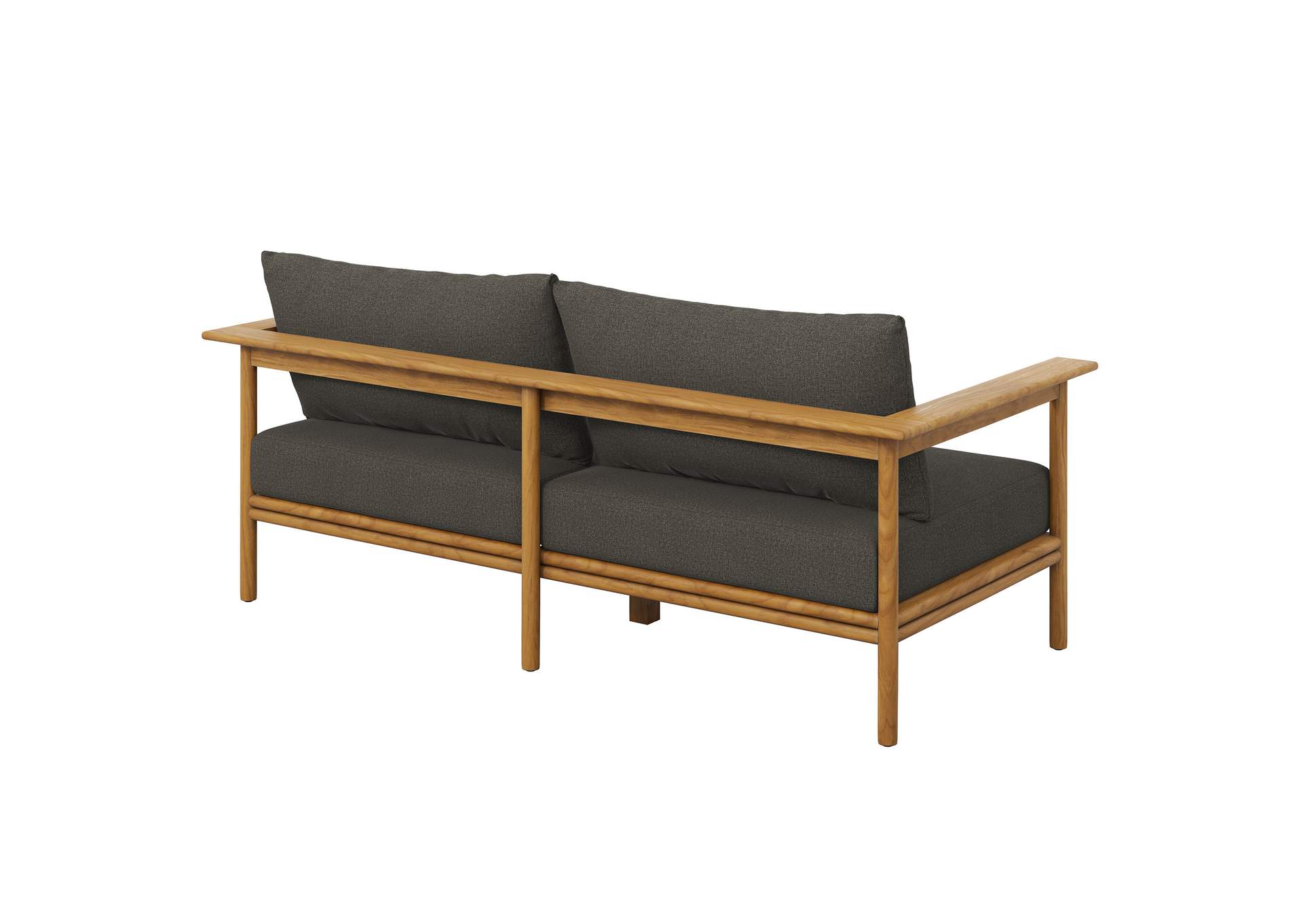 Wren Outdoor Patio Teak Wood Sofa By Modway image 6