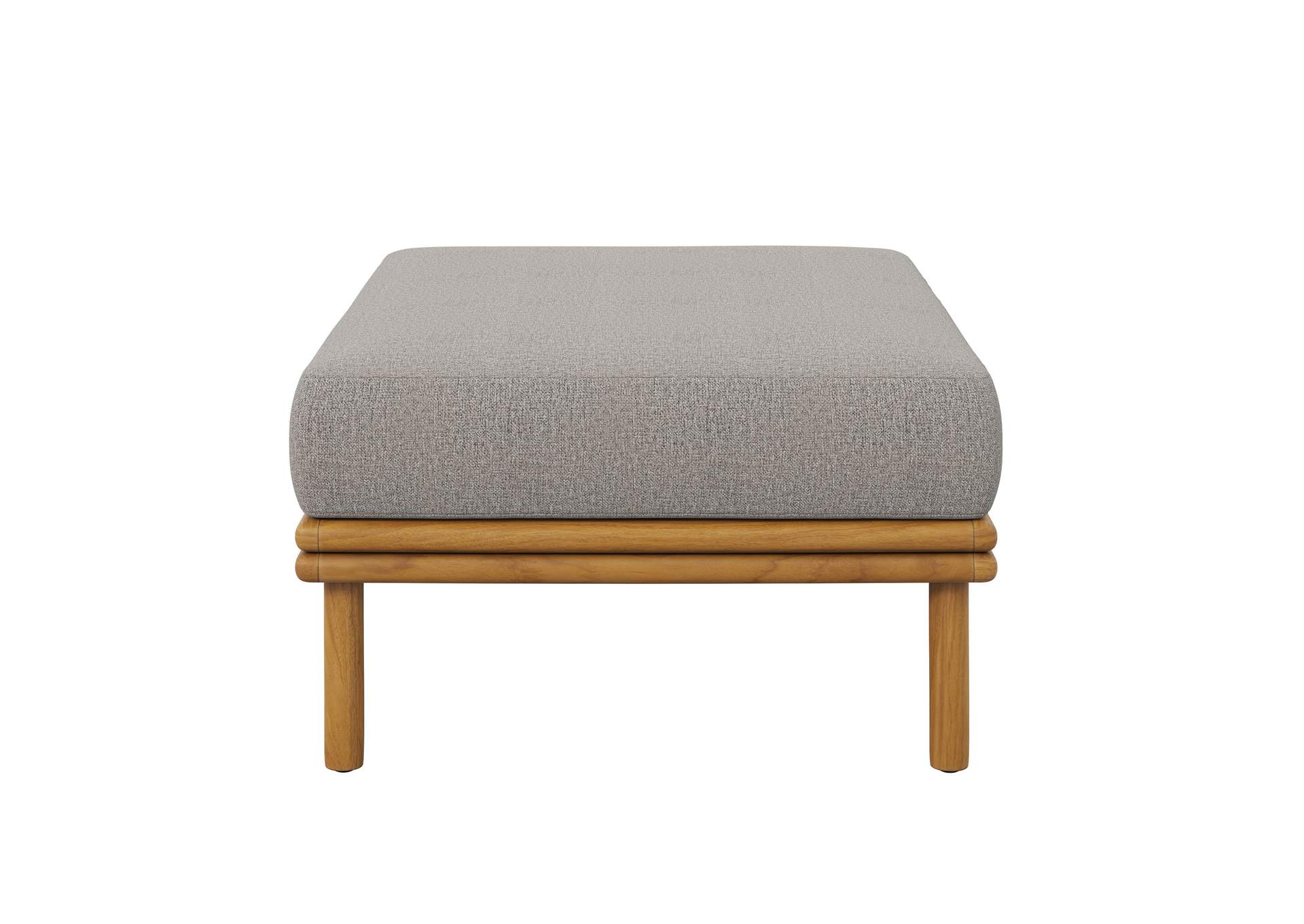 Wren Outdoor Patio Teak Wood Ottoman By Modway image 5