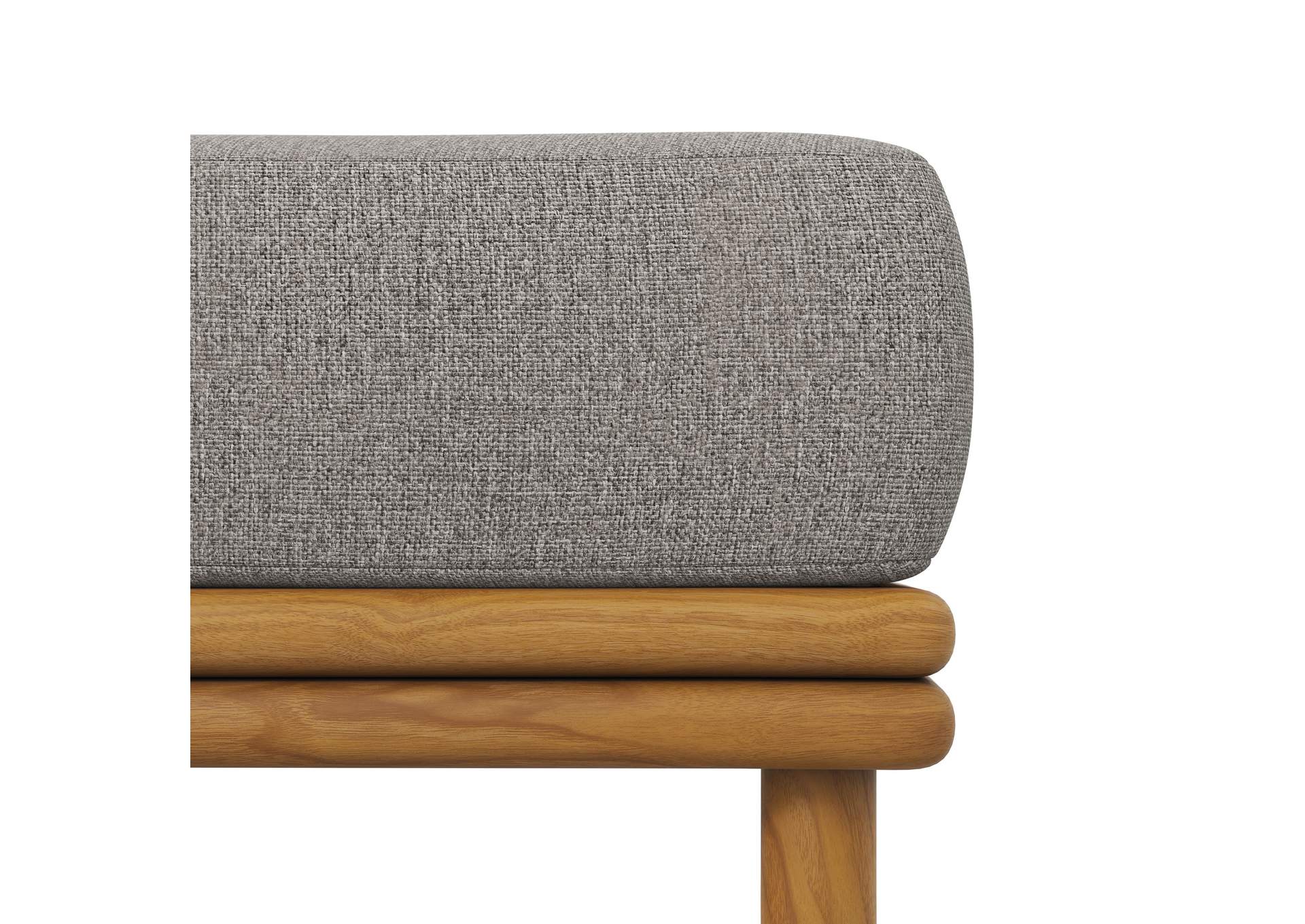 Wren Outdoor Patio Teak Wood Ottoman By Modway image 9