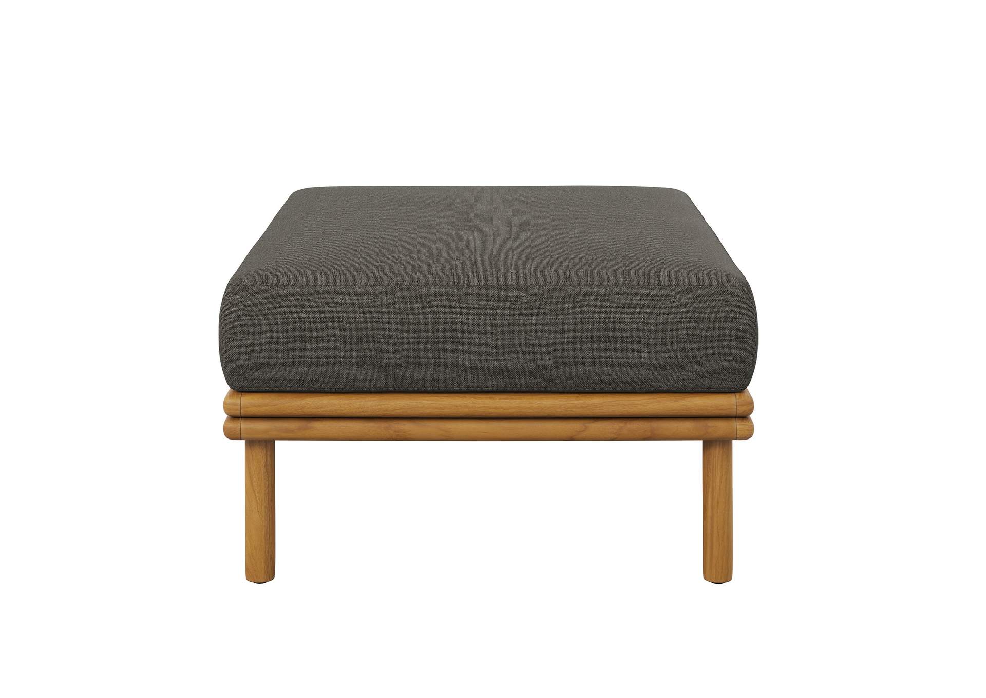 Wren Outdoor Patio Teak Wood Ottoman By Modway image 5