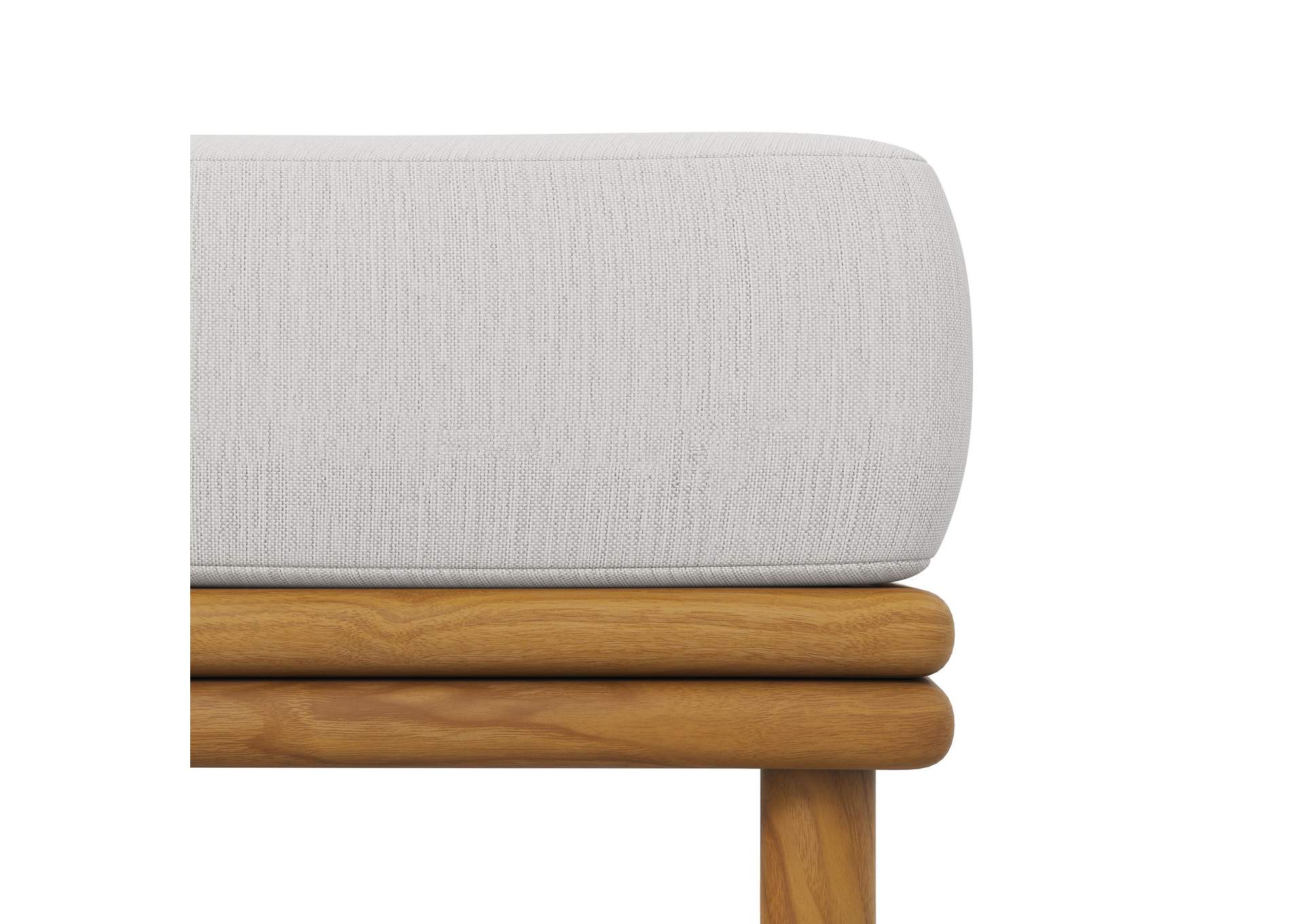 Wren Outdoor Patio Teak Wood Ottoman By Modway image 9