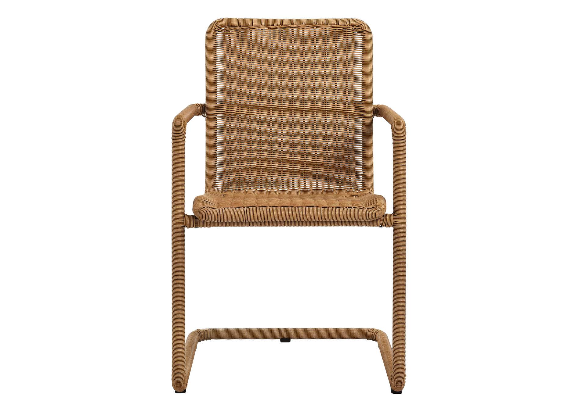 Abacus Outdoor Patio Wicker Dining Chairs Set Of 2 By Modway image 8