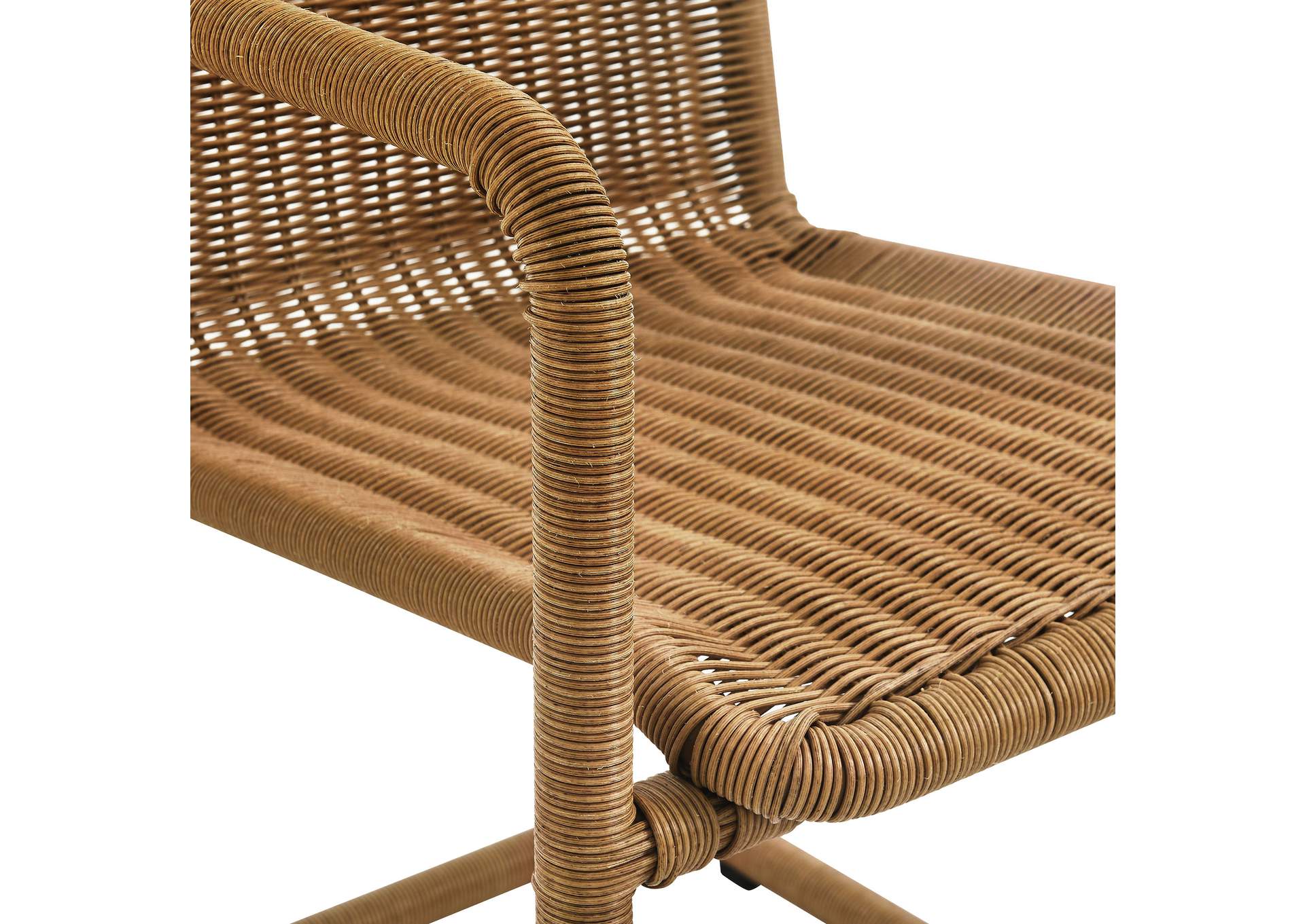 Abacus Outdoor Patio Wicker Dining Chairs Set Of 2 By Modway image 9