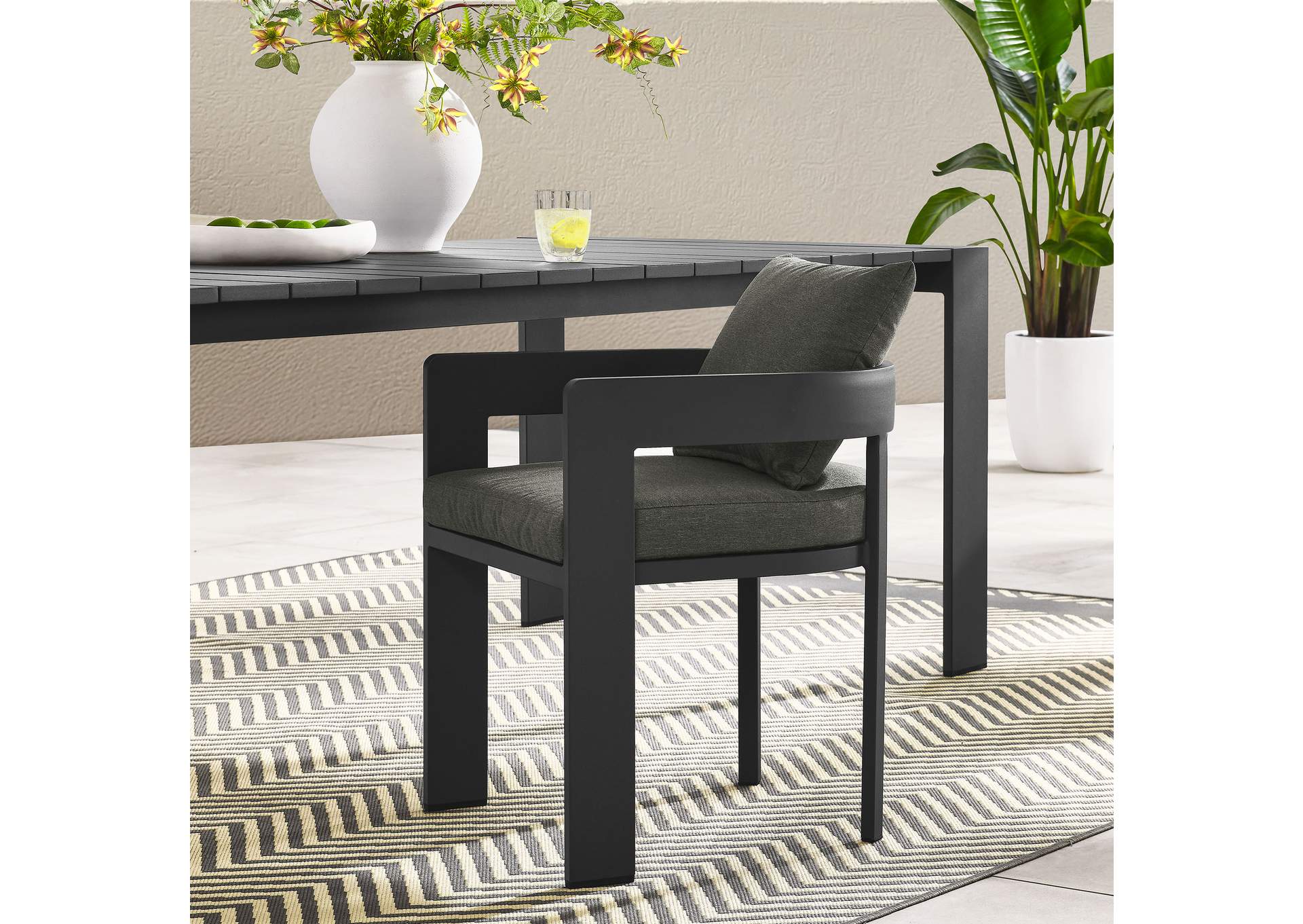 Tahoe Outdoor Patio Aluminum Dining Chair By Modway image 9