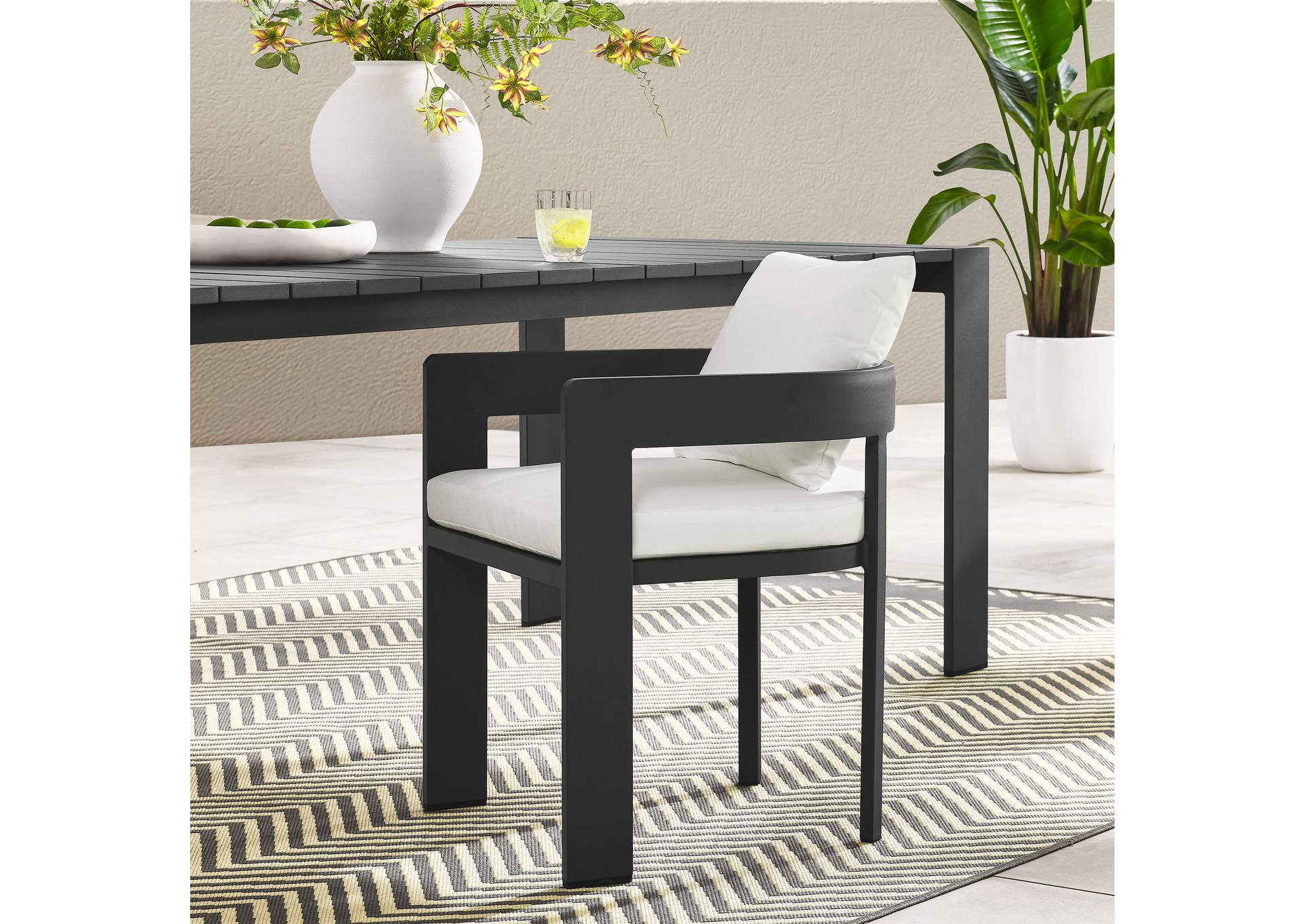 Tahoe Outdoor Patio Aluminum Dining Chair By Modway image 9