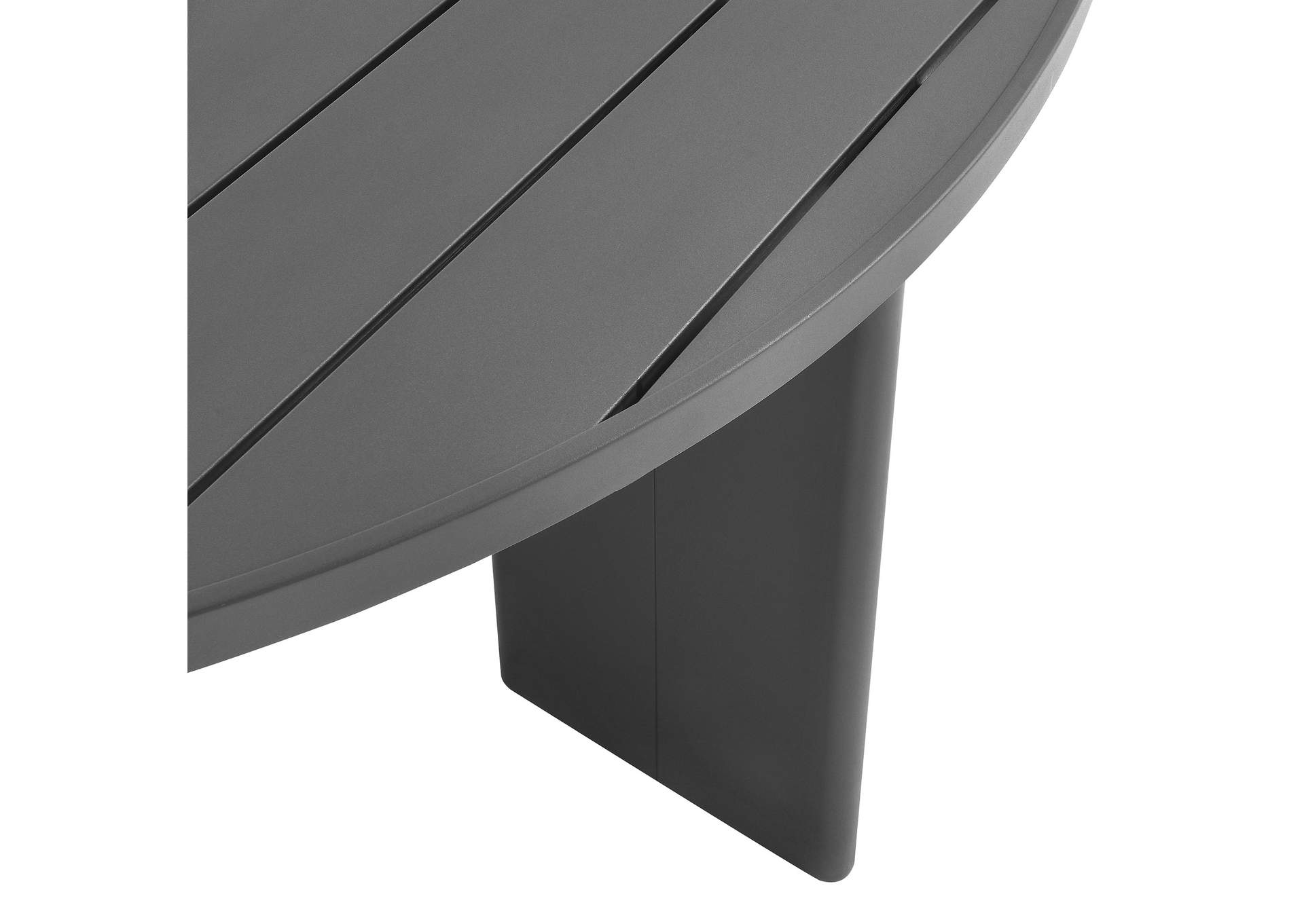 Tahoe Round Outdoor Patio Aluminum Dining Table By Modway image 7