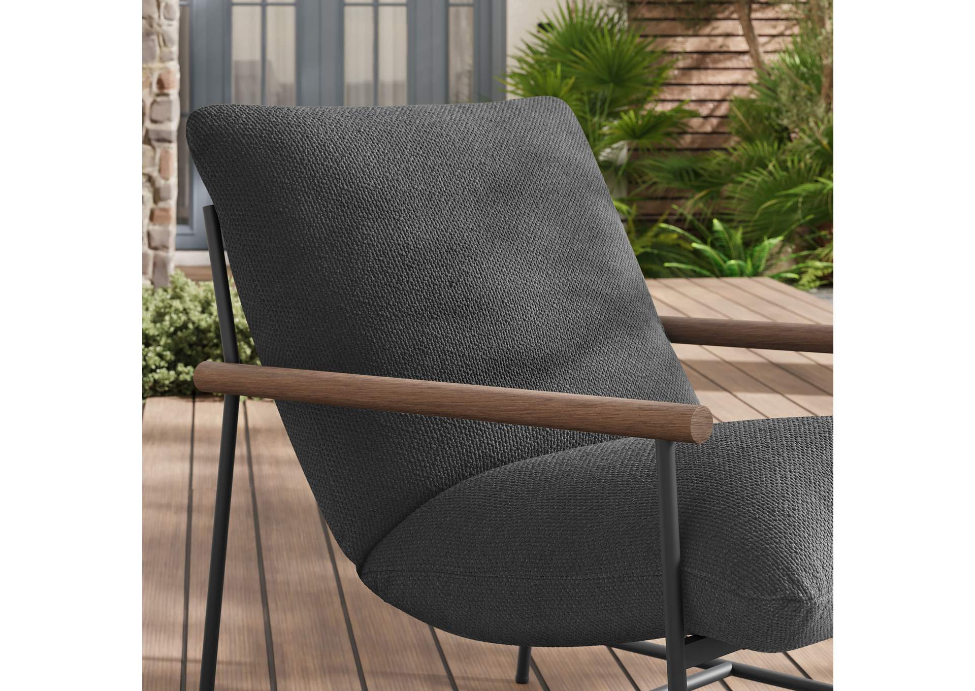 Raya Outdoor Patio Boucle Sling Lounge Chair By Modway image 10