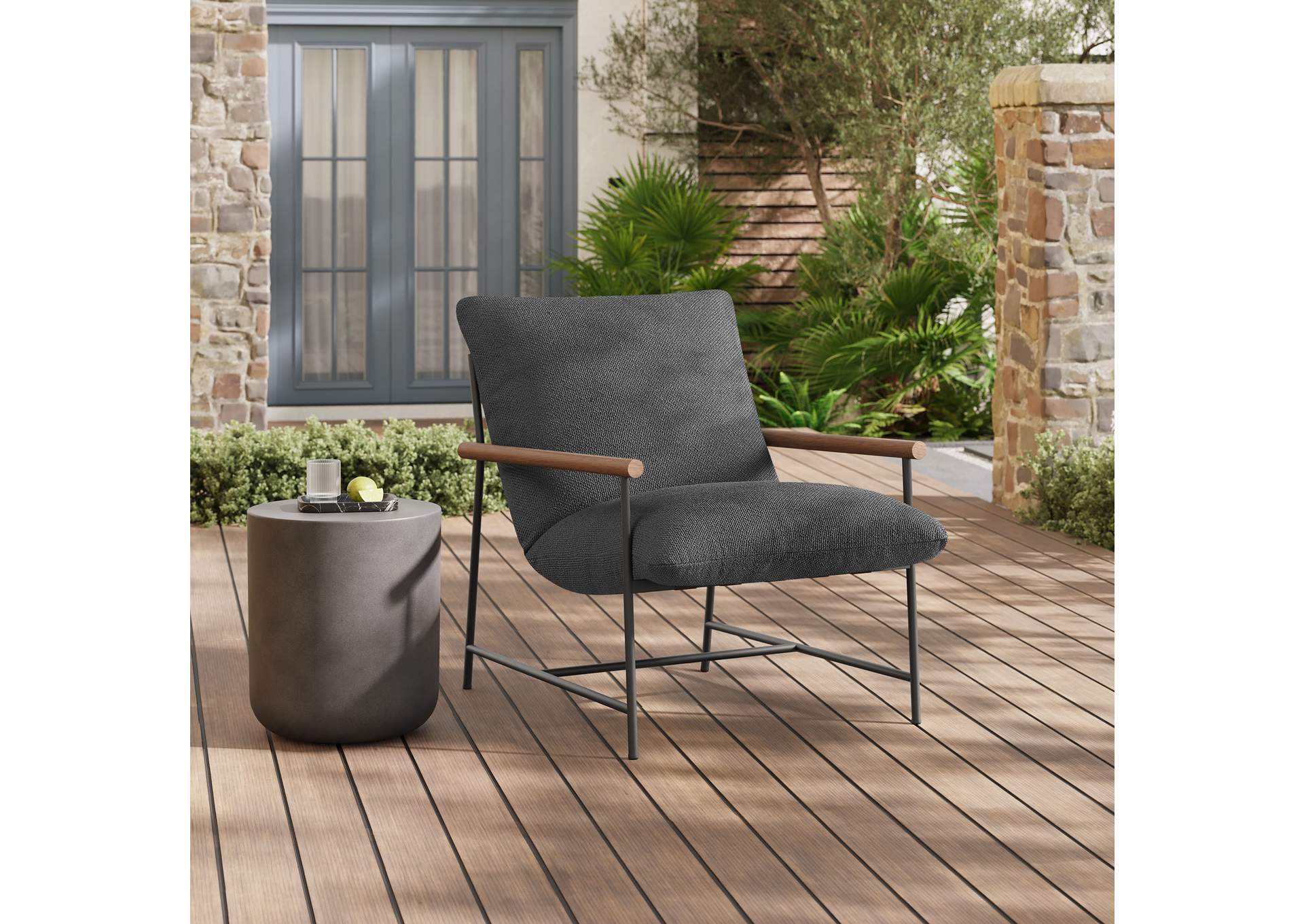Raya Outdoor Patio Boucle Sling Lounge Chair By Modway image 9