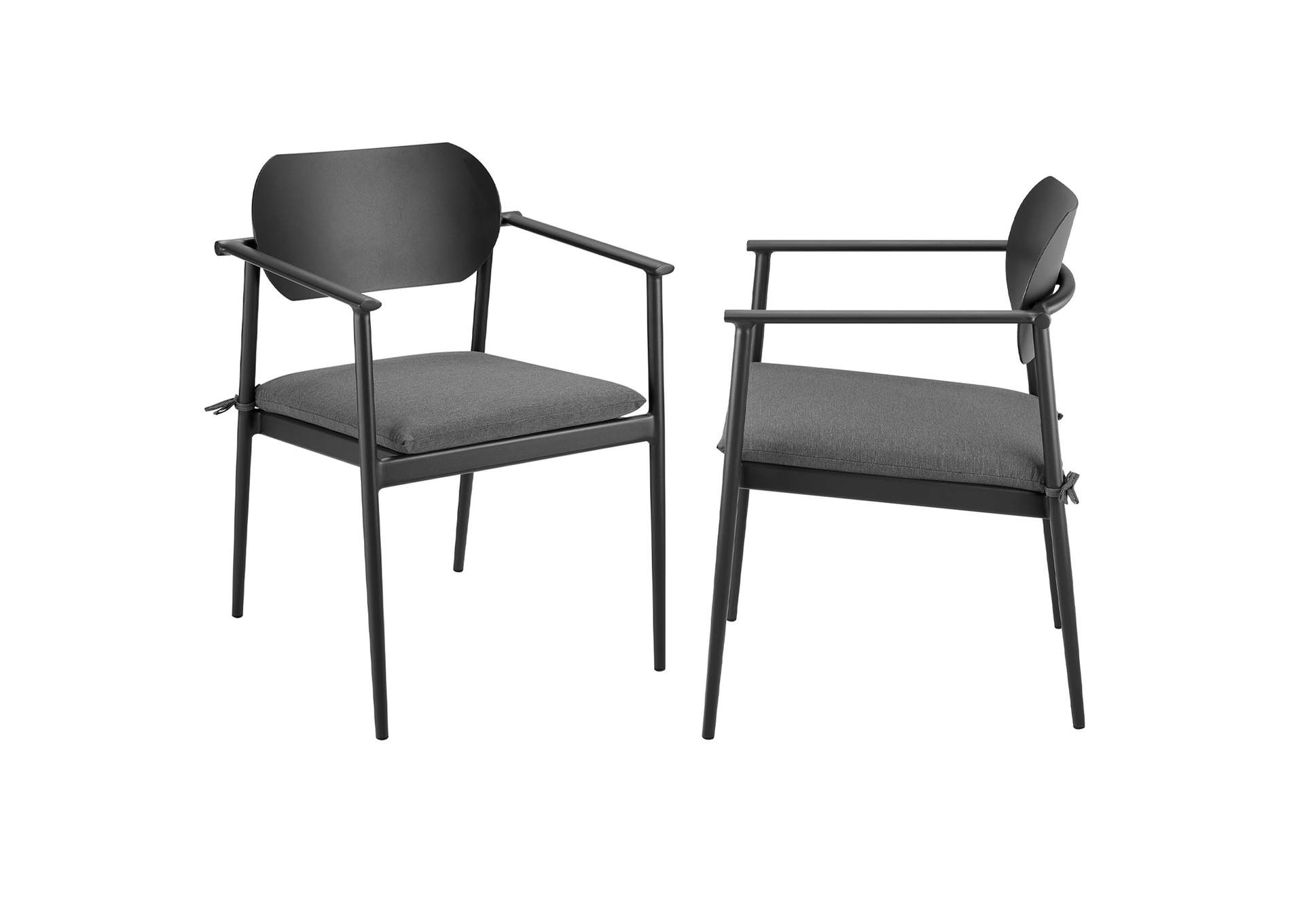 Aeris Stackable Outdoor Patio Aluminum Dining Armchair Set Of 2 By Modway image 1