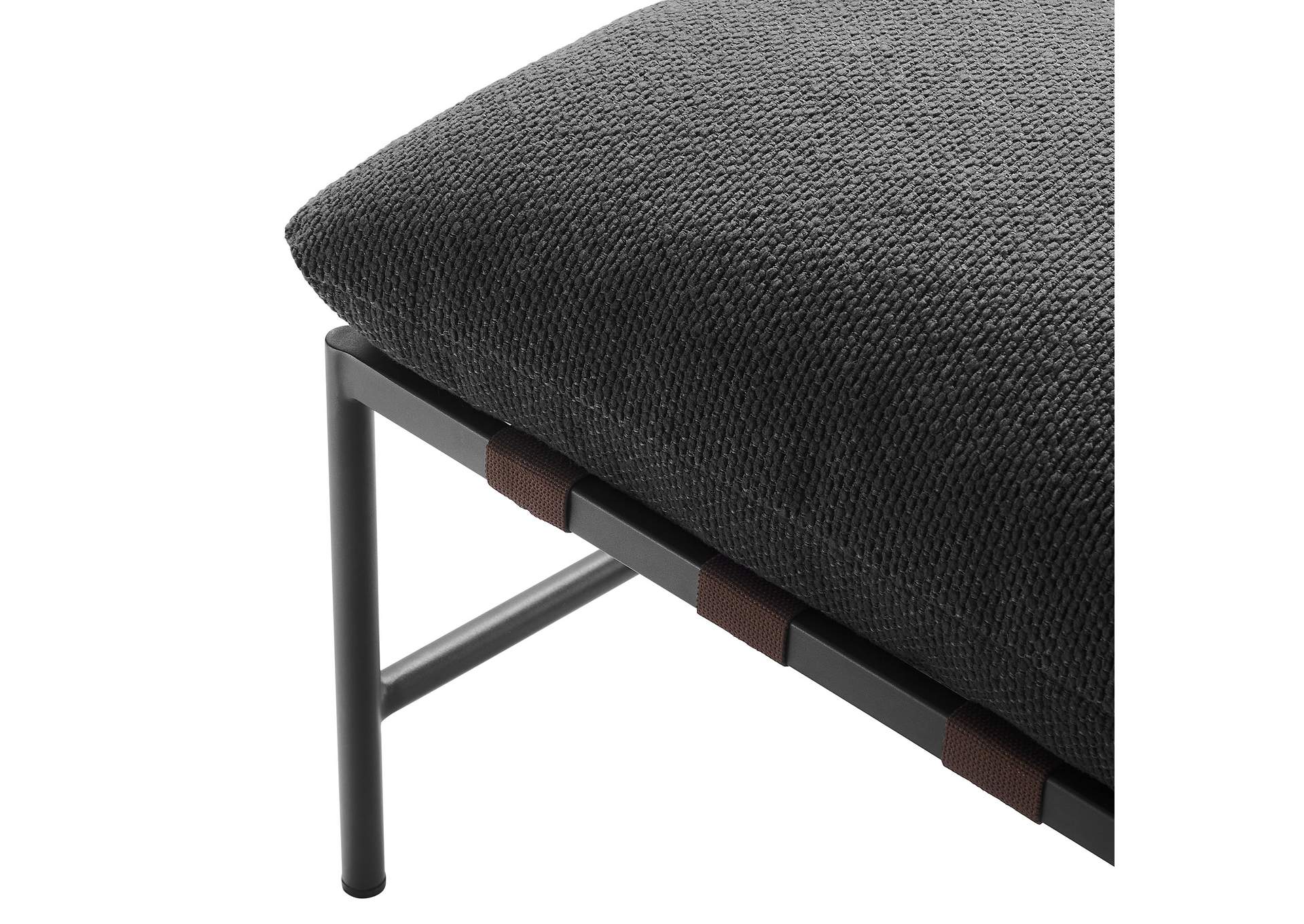 Raya Outdoor Patio Boucle Ottoman By Modway image 7
