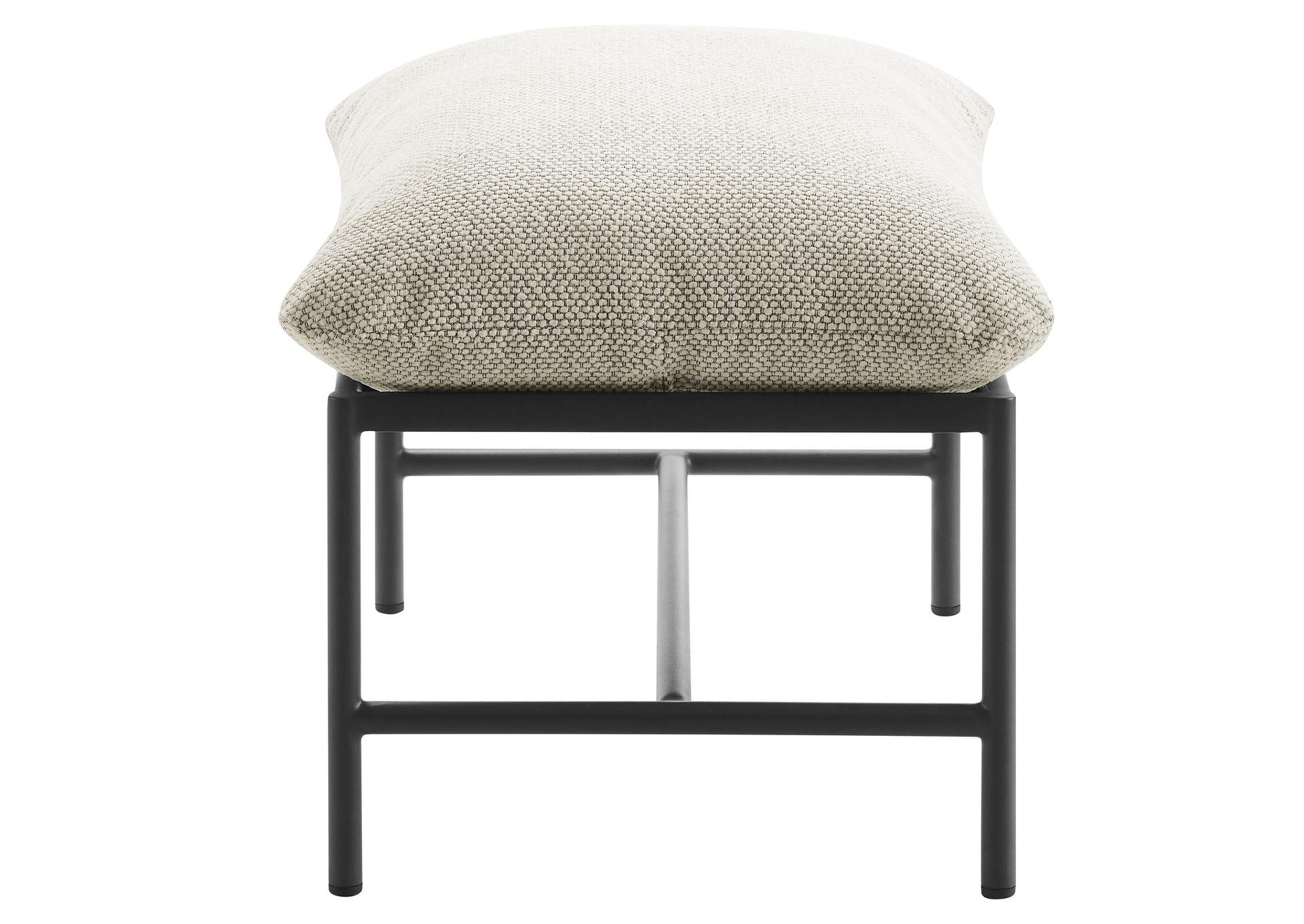 Raya Outdoor Patio Boucle Ottoman By Modway image 5