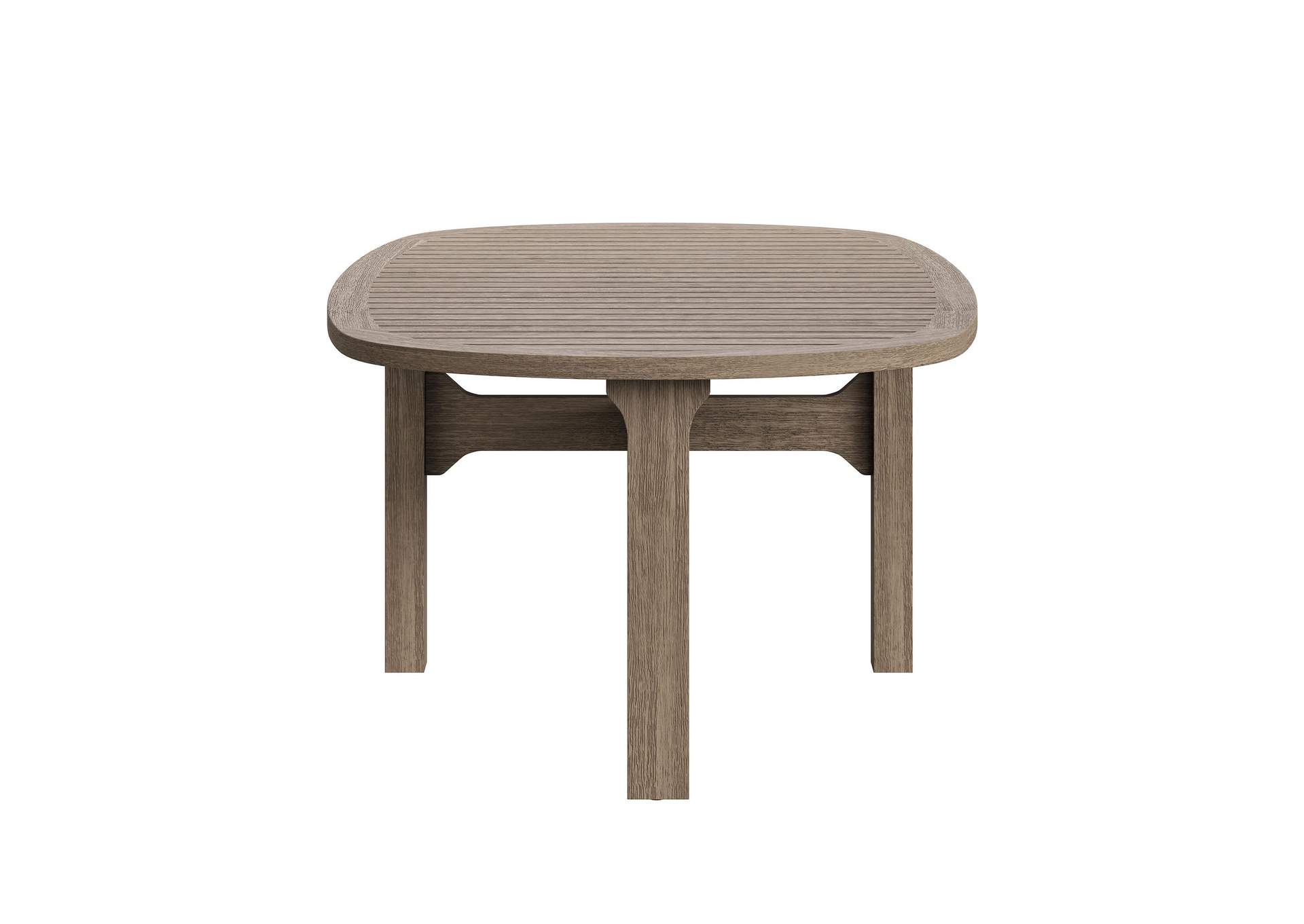 Saratoga Oval Outdoor Patio Teak Wood Coffee Table By Modway image 13