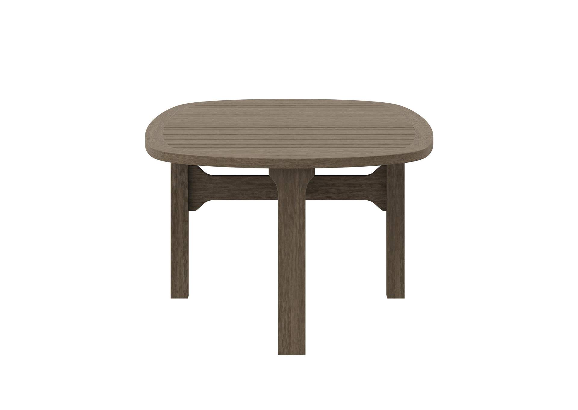 Saratoga Oval Outdoor Patio Teak Wood Coffee Table By Modway image 12