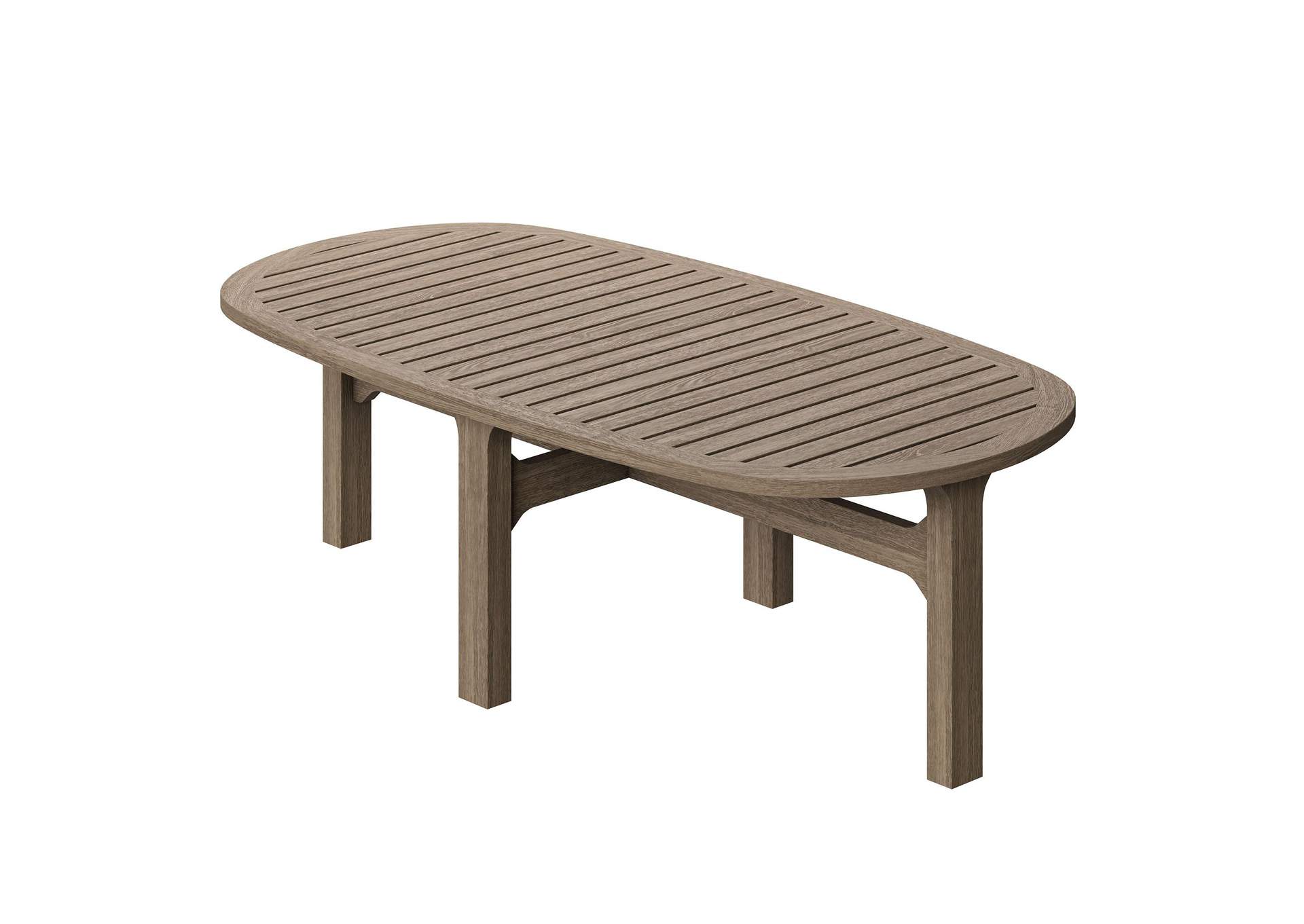 Saratoga Oval Outdoor Patio Teak Wood Coffee Table By Modway image 15