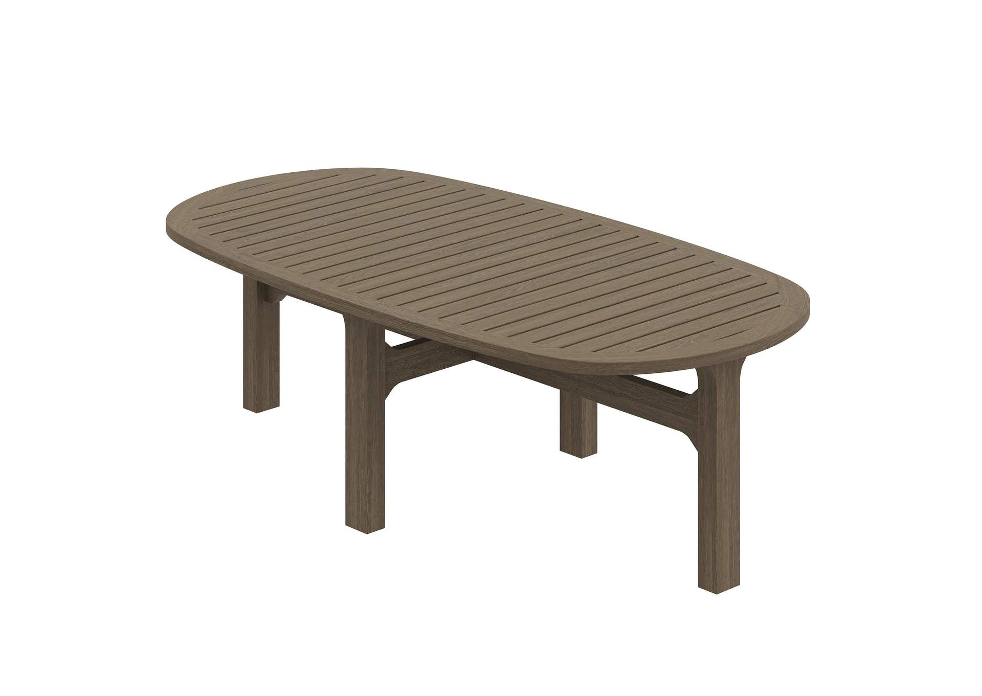 Saratoga Oval Outdoor Patio Teak Wood Coffee Table By Modway image 14
