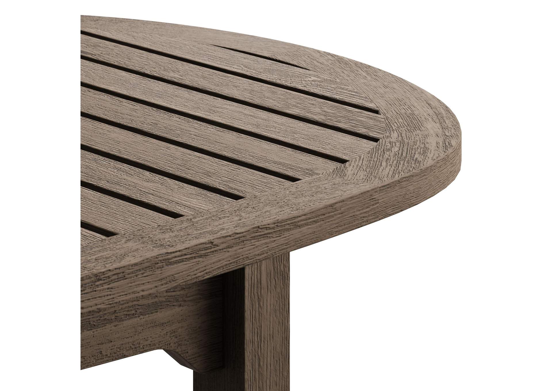 Saratoga Oval Outdoor Patio Teak Wood Coffee Table By Modway image 9
