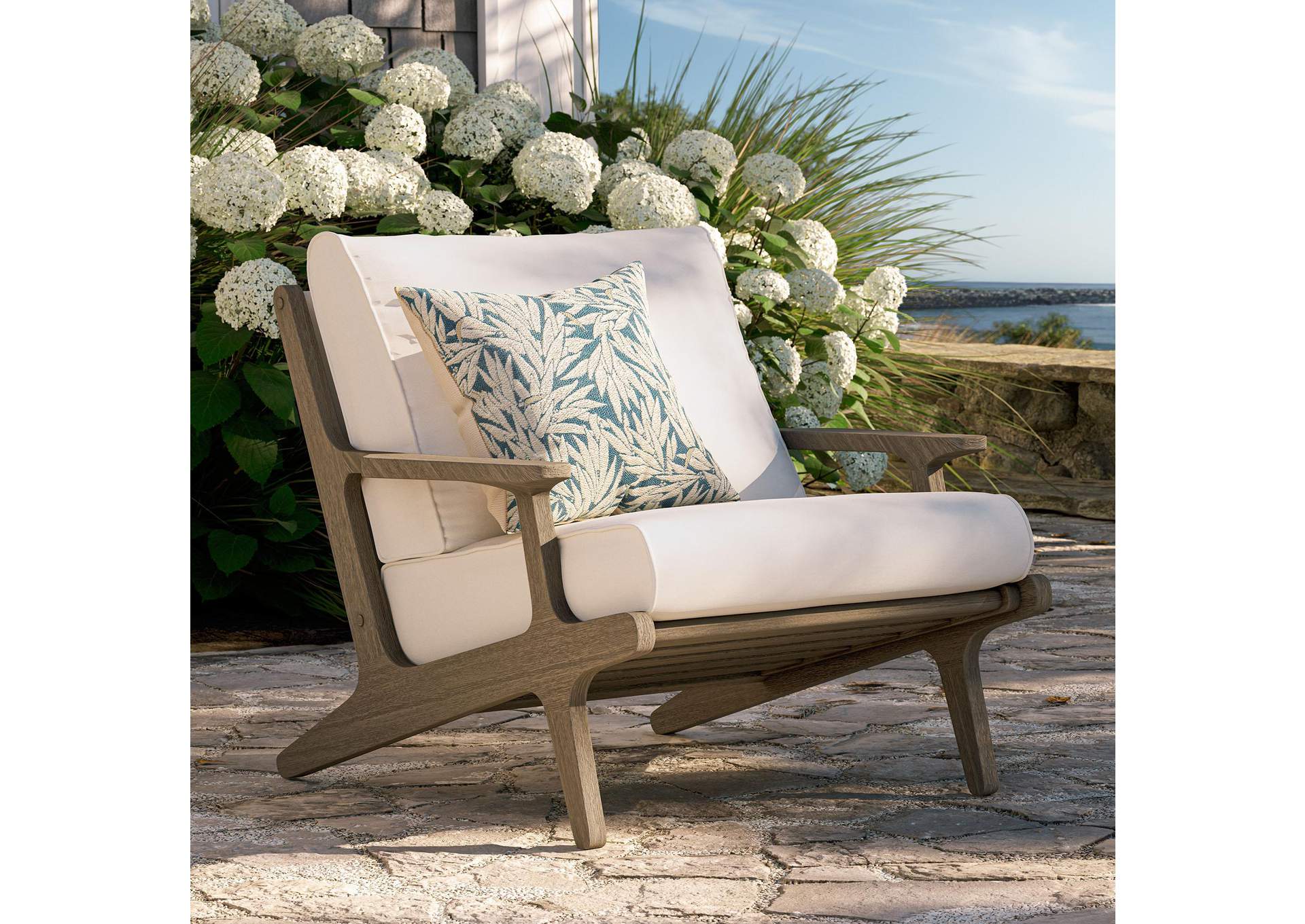 Saratoga Outdoor Patio Teak Wood Armchair By Modway image 9