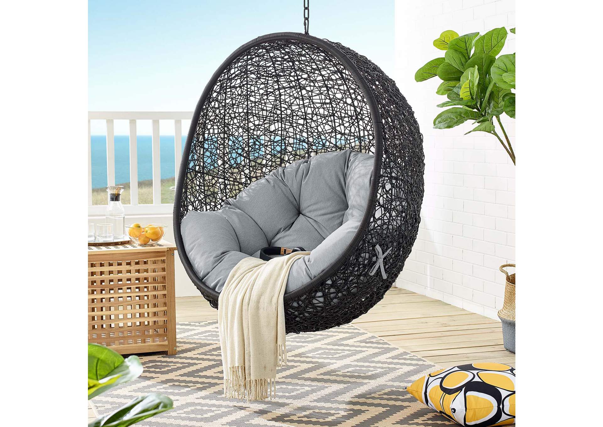 Encase Swing Outdoor Patio Lounge Chair
