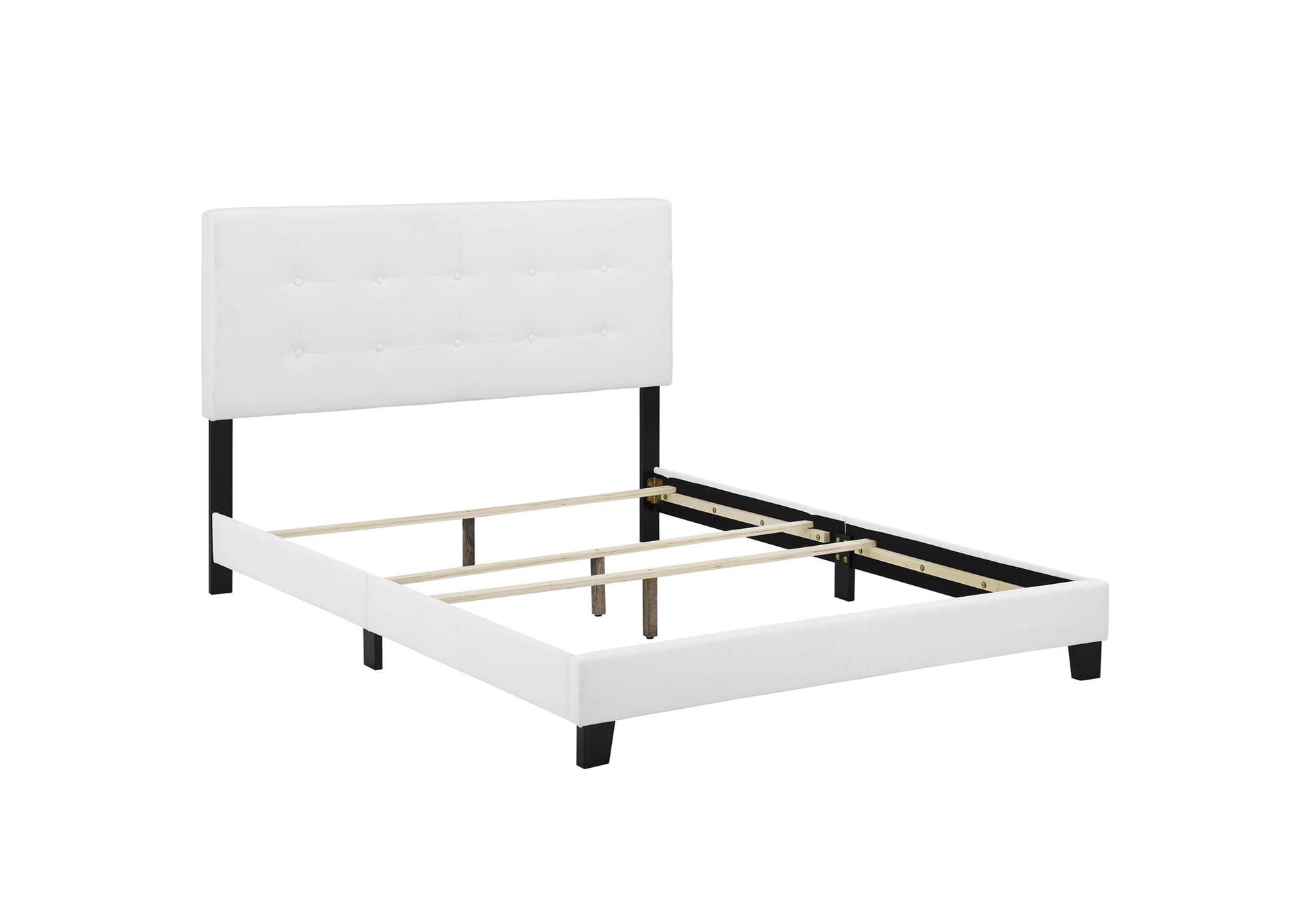 Amira Full Upholstered Fabric Bed